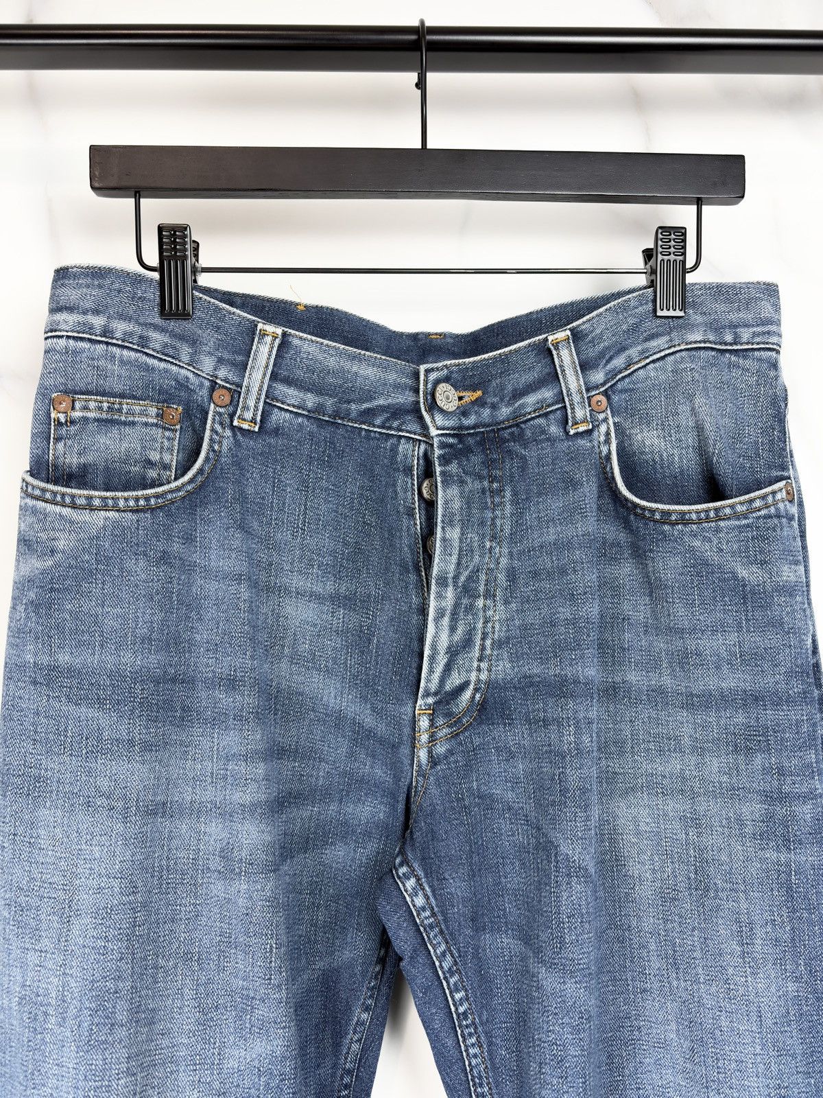 Gucci Gucci Tom Ford Vintage Straight Leg Faded Blue Denim Jeans Size US 32 / EU 48 - 3 Thumbnail