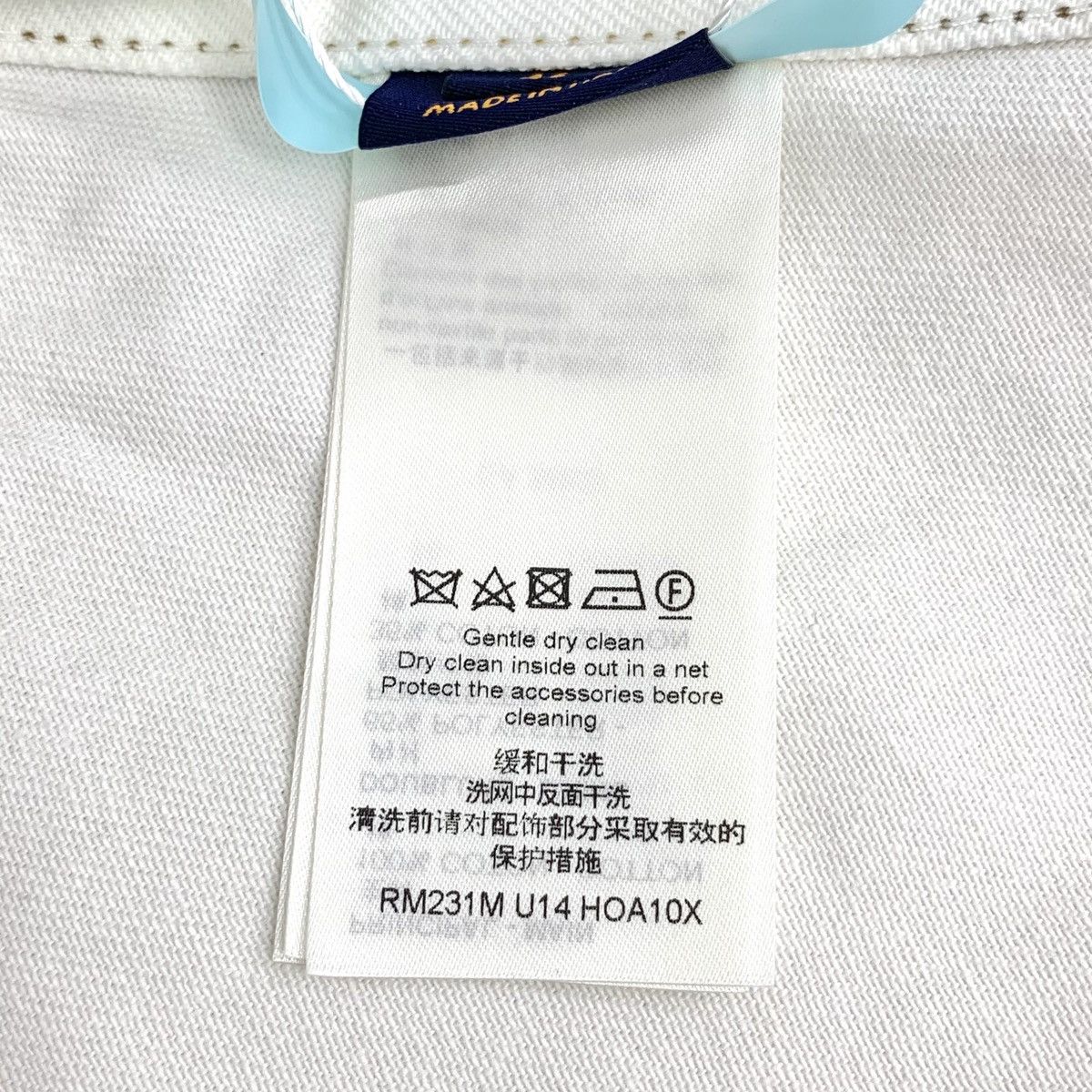 Louis Vuitton Louis Vuitton Blue and White Cotton Denim Jacket Size US S / EU 44-46 / 1 - 7 Thumbnail