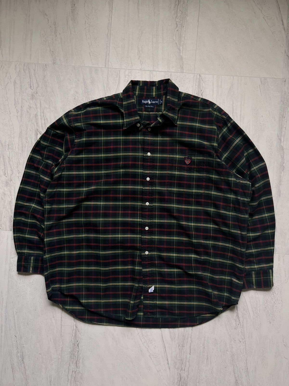 Polo Ralph Lauren Vintage Polo Ralph Lauren Green Plaid Button Up Dress Shirt Size US XL / EU 56 / 4 - 1 Thumbnail