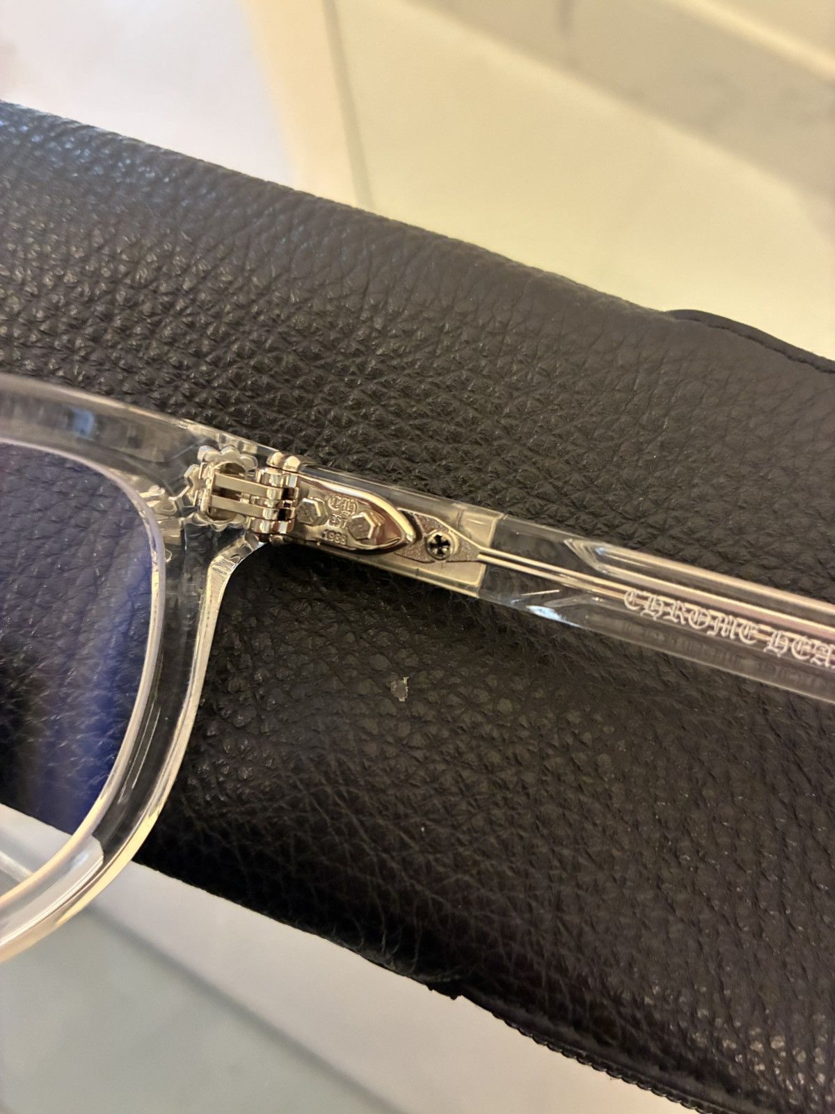 CHROME HEARTS Smoke Show Crystal Silver Glasses