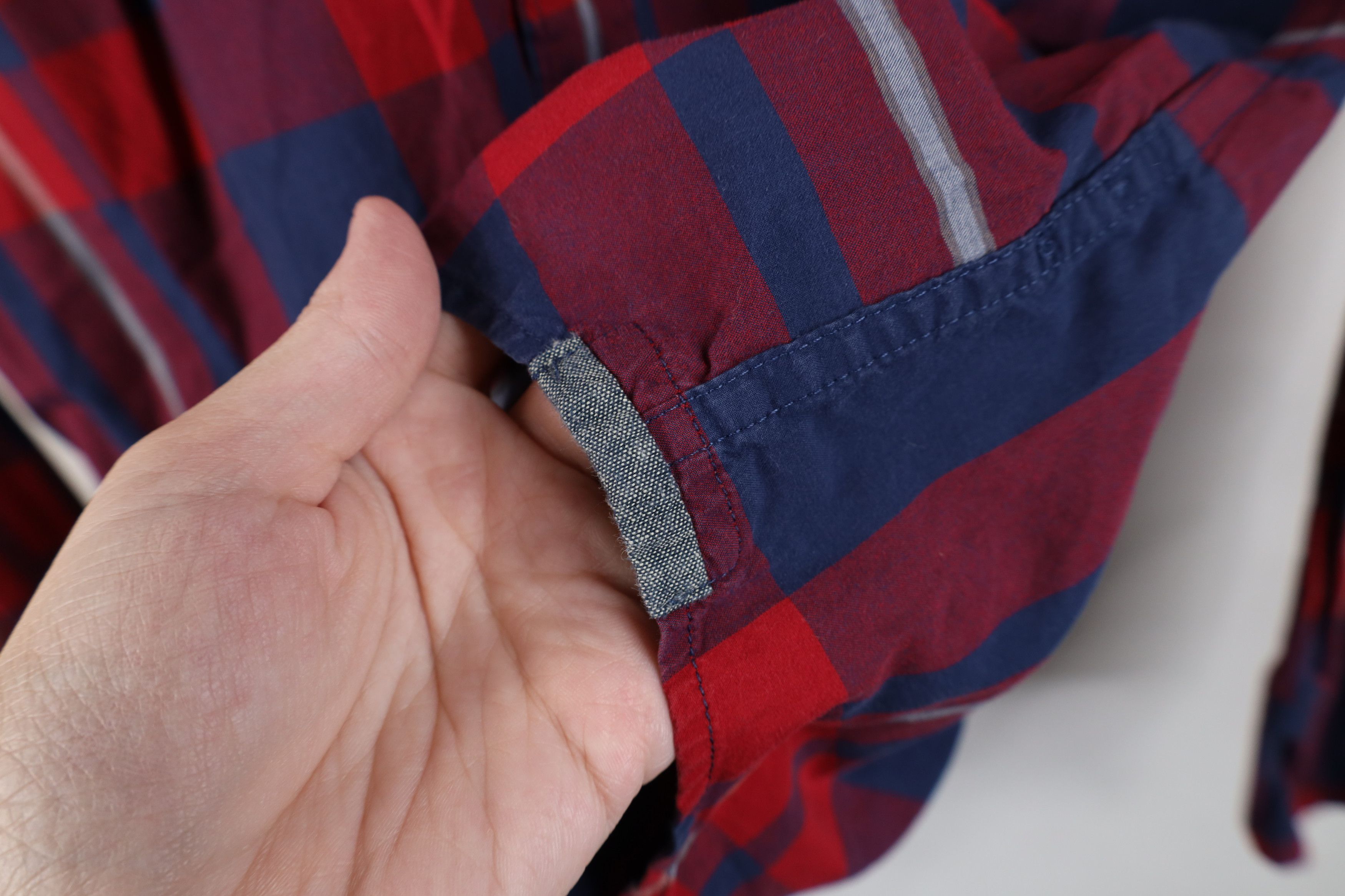 J.Crew J Crew Tartan Plaid Collared Button Down Shirt Red Cotton Size US M / EU 48-50 / 2 - 7 Thumbnail
