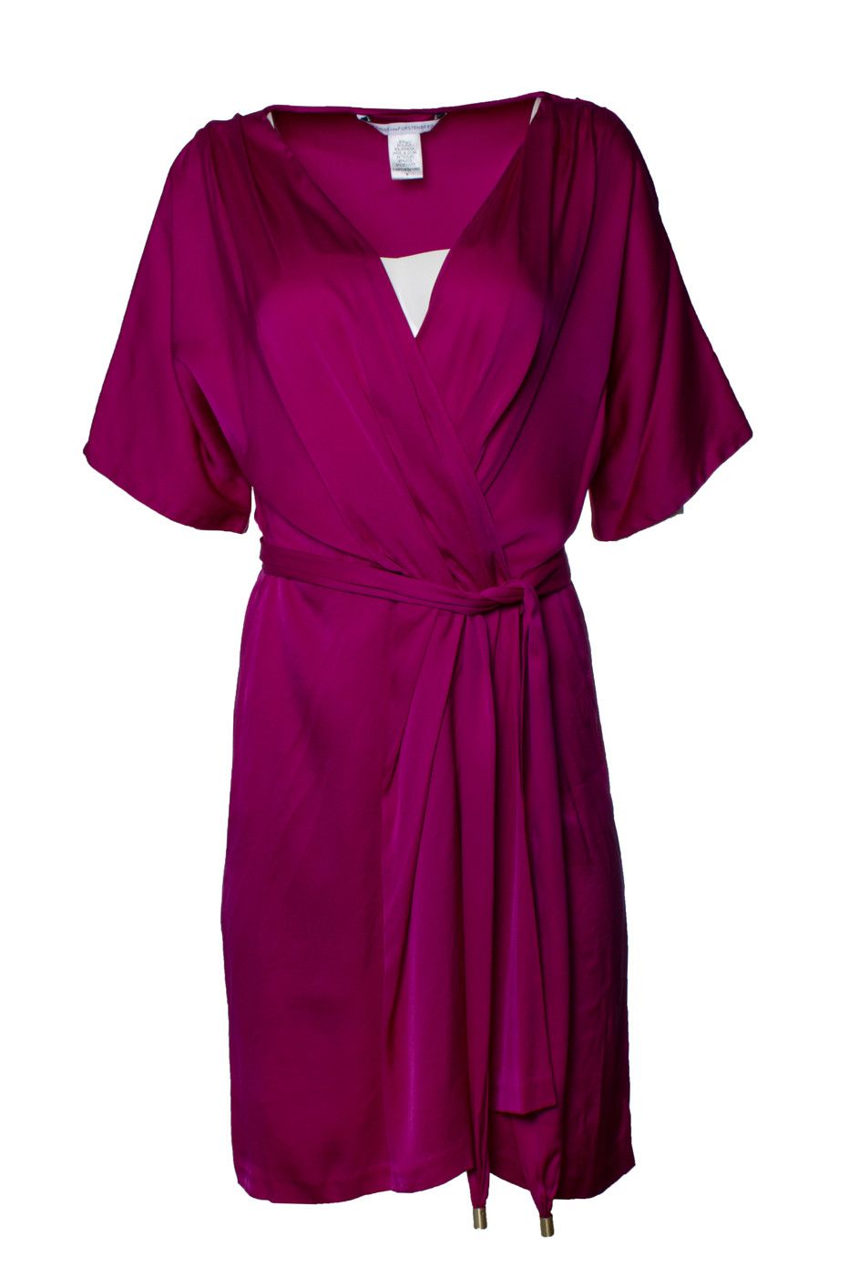 Diane von Furstenberg Diane Von Furstenberg, pink silk dress with belt Size M / US 6-8 / IT 42-44 - 1 Thumbnail