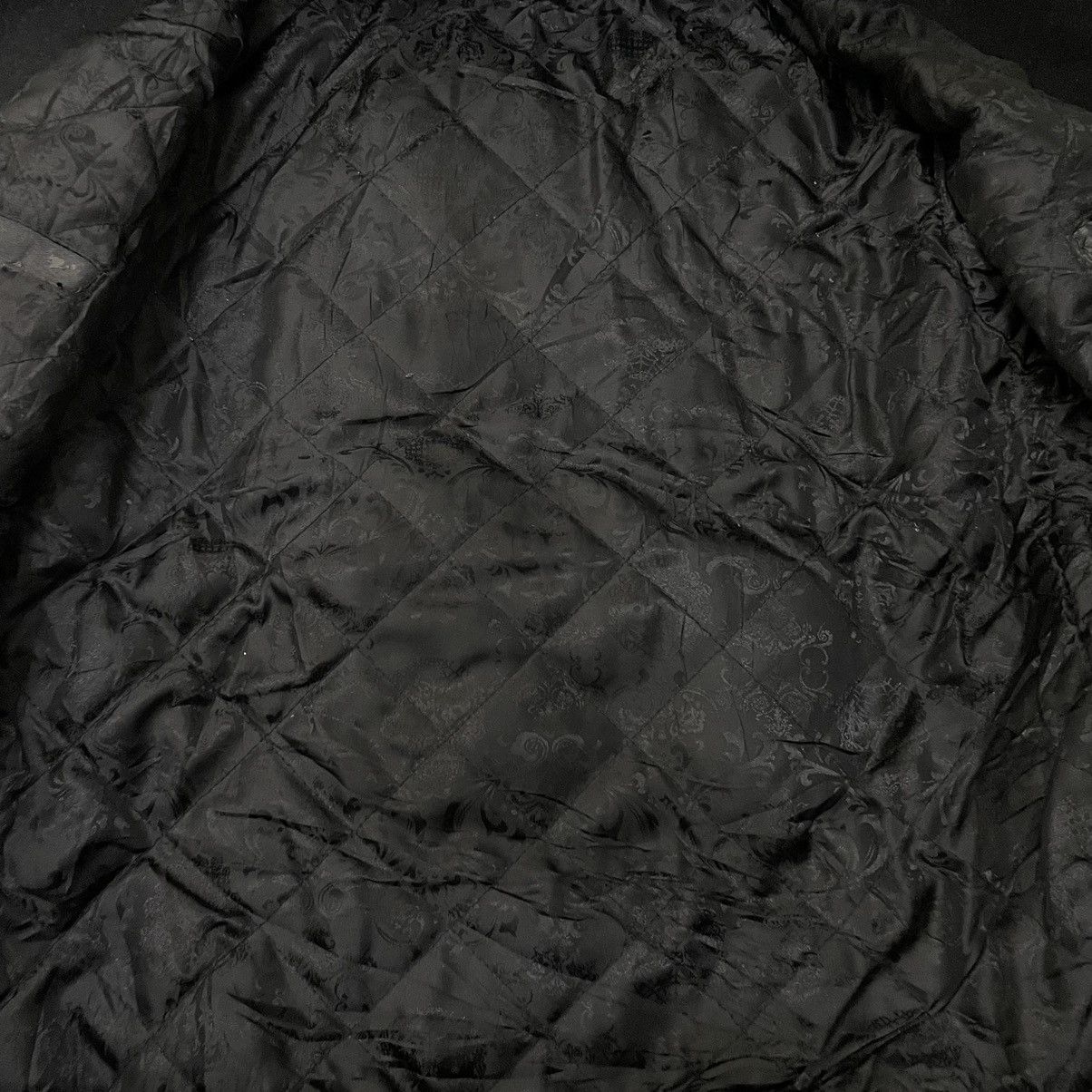 Affliction × If Six Was Nine × Japanese Brand Black Flame Embroidery Detailing Wool Varsity Jacket Size US M / EU 48-50 / 2 - 8 Thumbnail