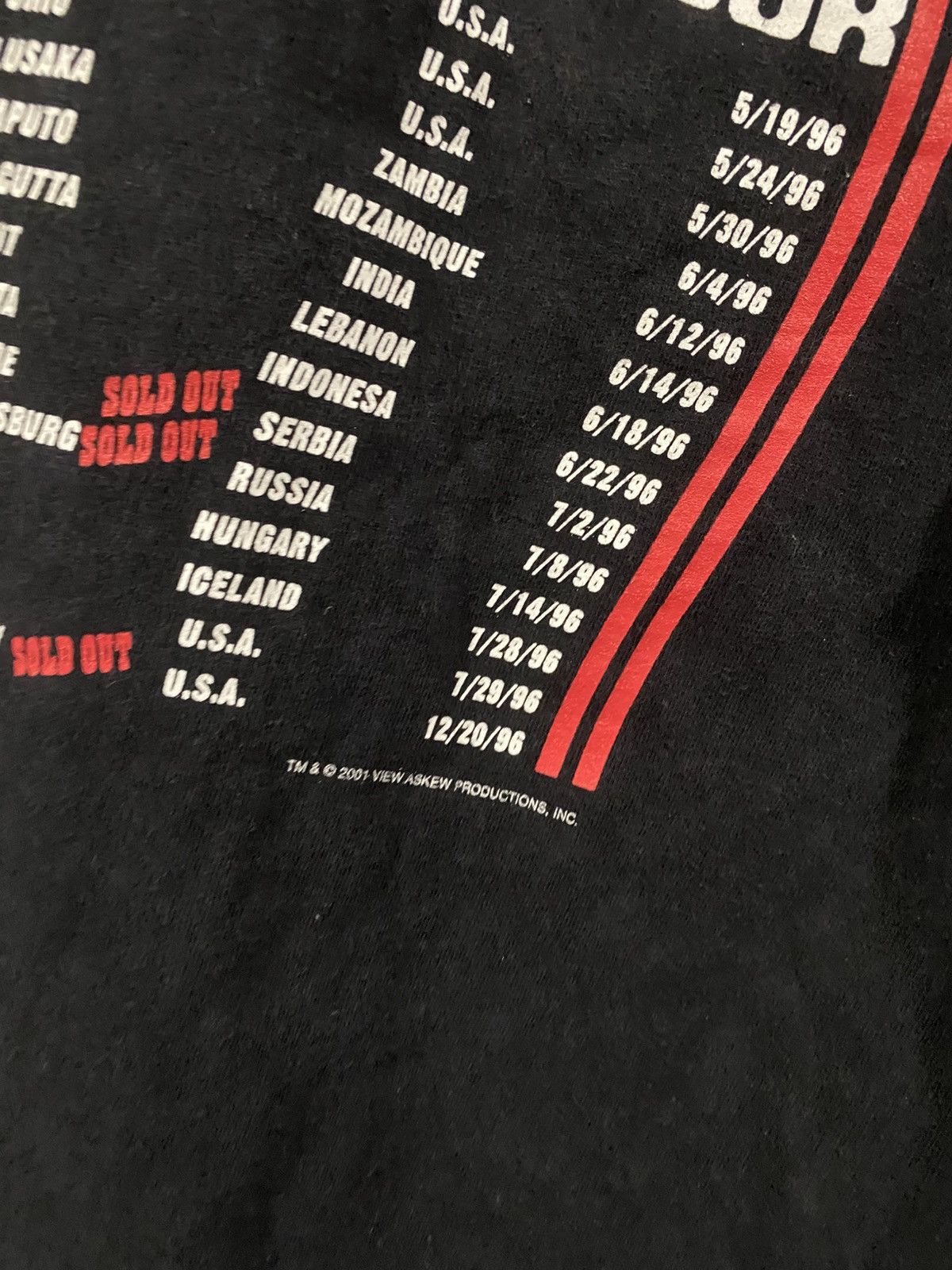 Band Tees Berserker 2001 World Tour F*ck Your Yankee blue Jeans Size US M / EU 48-50 / 2 - 4 Thumbnail