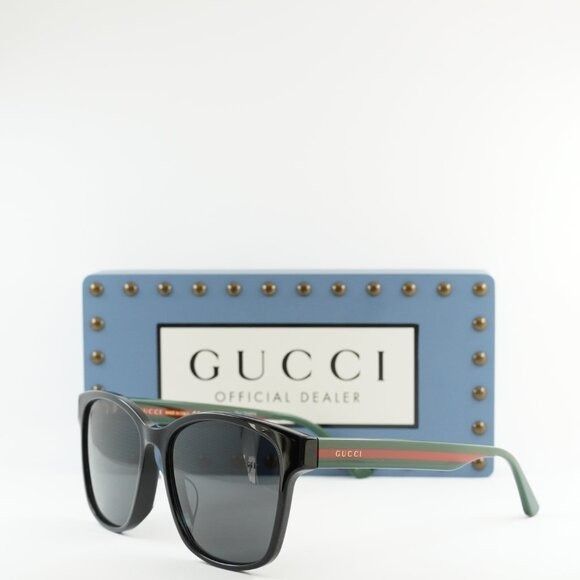 Gucci 🕶️ New Gucci GG0417SK 001 Sunglasses - Black Frame, Grey Size ONE SIZE - 1 Thumbnail