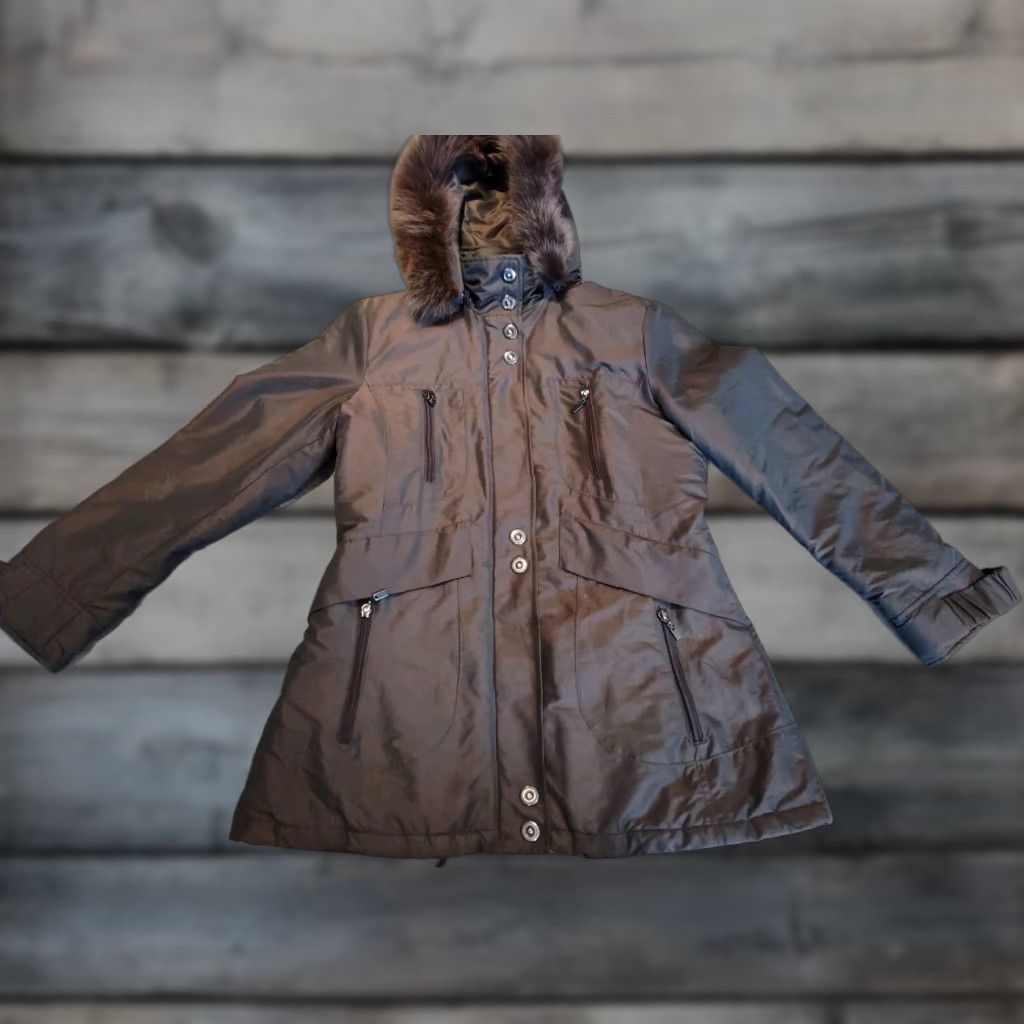 Pendleton Pendleton Women's M Jacket Parka Dyed Fox Fur Hood Quilted Lined Size M / US 6-8 / IT 42-44 - 1 Thumbnail