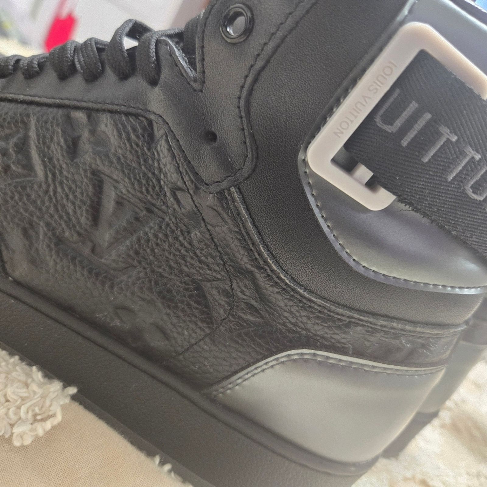 Louis Vuitton LOUIS VUITTON Rivoli Sneakers, Black Monogram, Size 40 US 7 Size US 7 / EU 40 - 5 Thumbnail