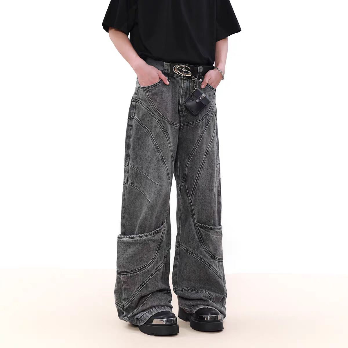 Japanese Brand × Jean High Street Deconstructed Design Jeans Size US 29 - 5 Thumbnail
