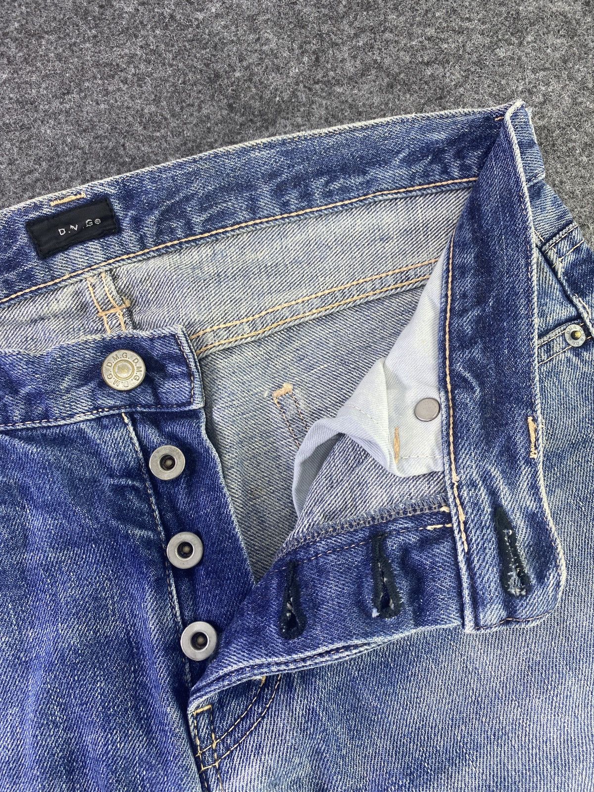 Japanese Brand Japanese Brand Domingo DMG Blue Wash Jeans-J854 Size 31" - 5 Thumbnail