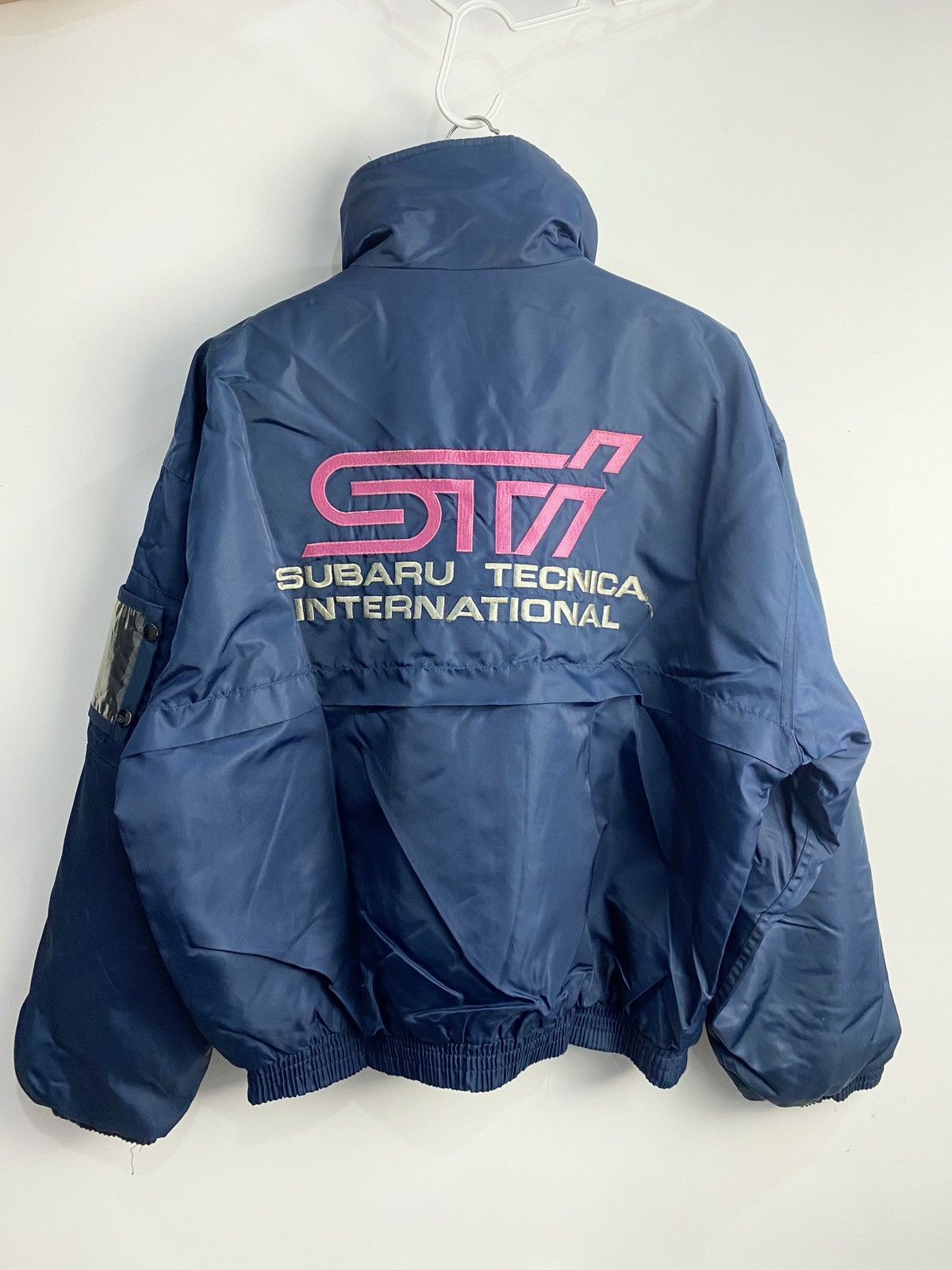 Image of Racing x Sports Specialties 90's Subaru Sti Jacket in Navy, Men's (Size XL)