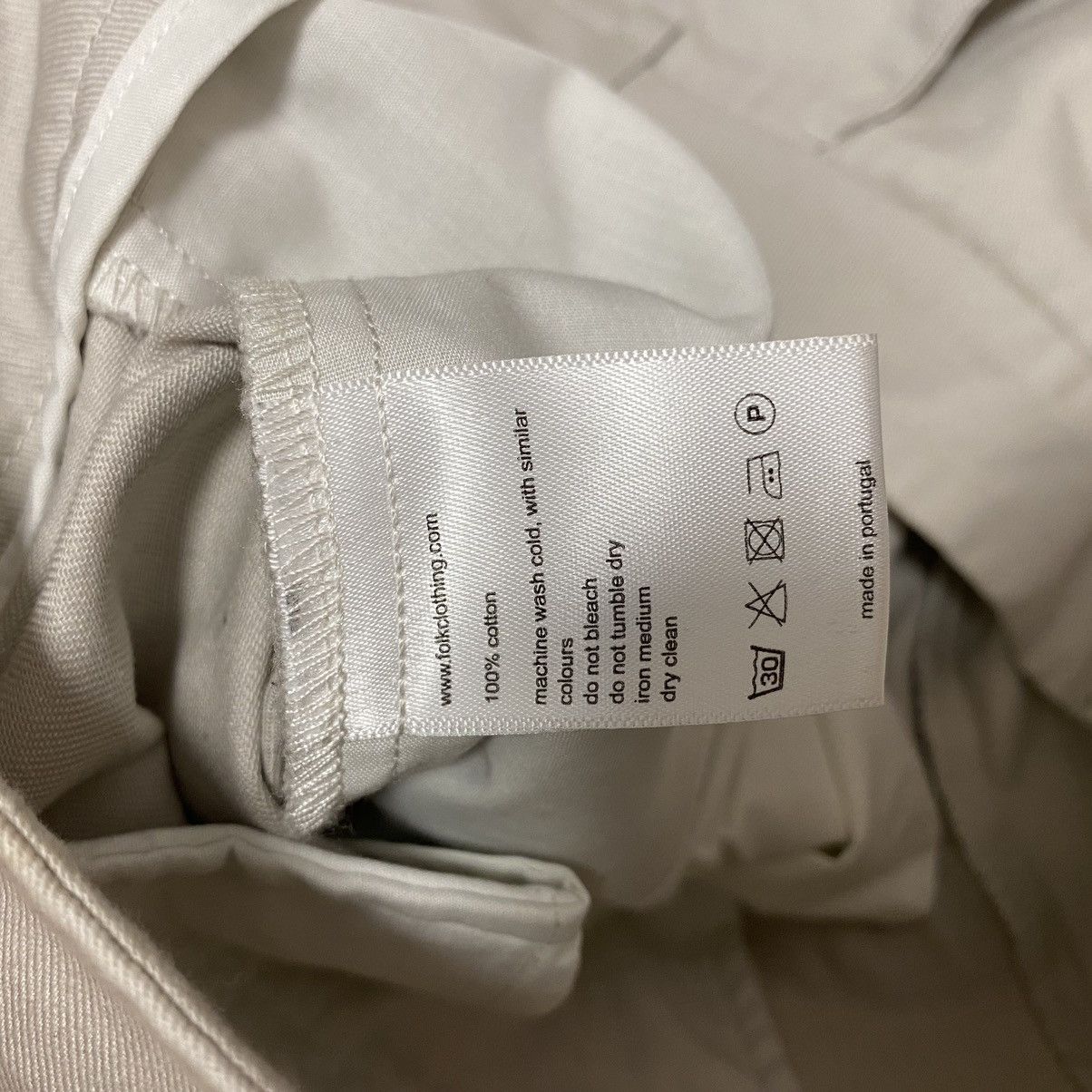 Folk Folk beige casual cotton chino pants - size 4 Size US 35 - 9 Thumbnail