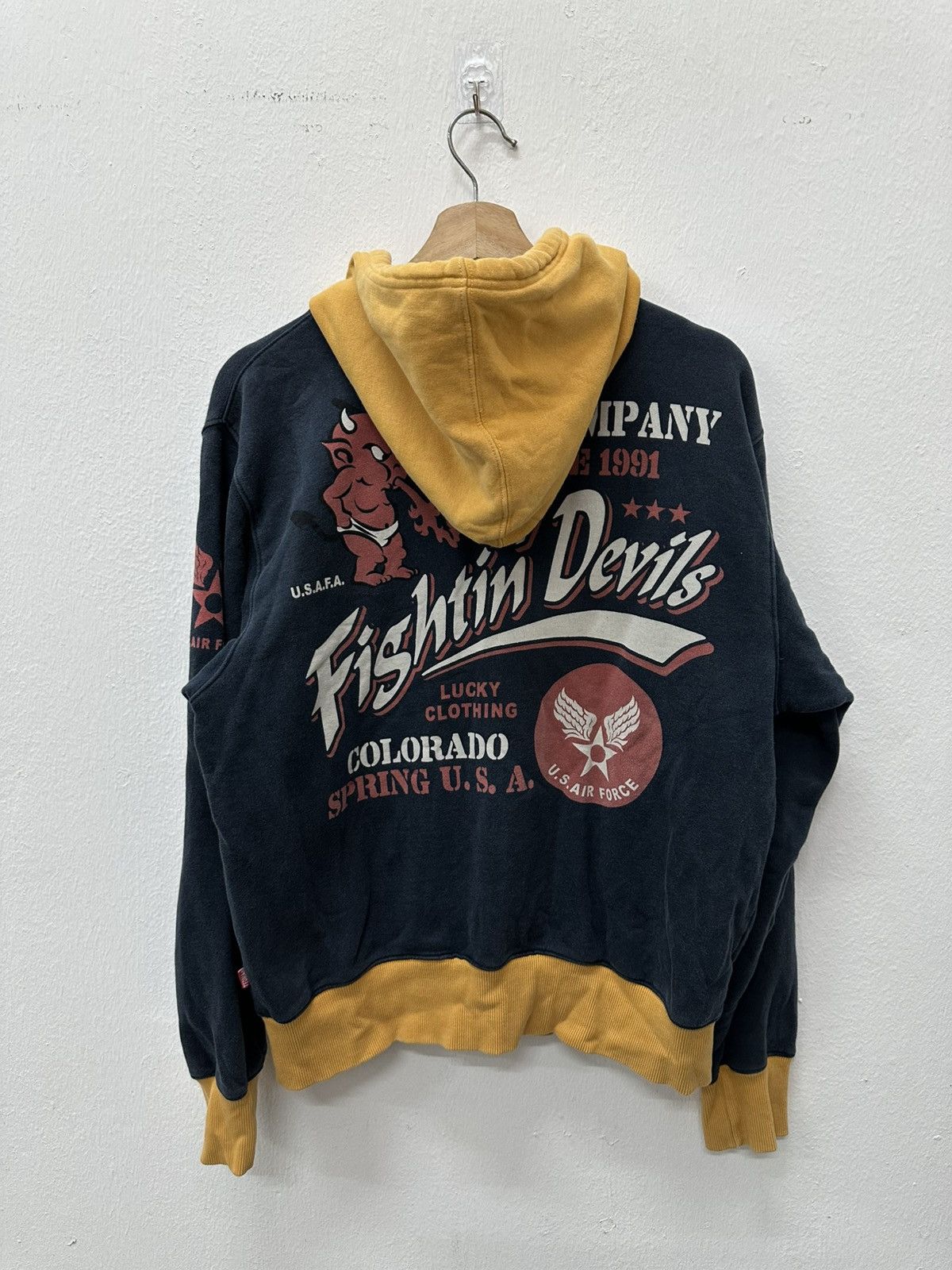 Tedman TedMan Ted Company Fightin Devils US Air Force Zipper Hoodie Size US L / EU 52-54 / 3 - 3 Thumbnail