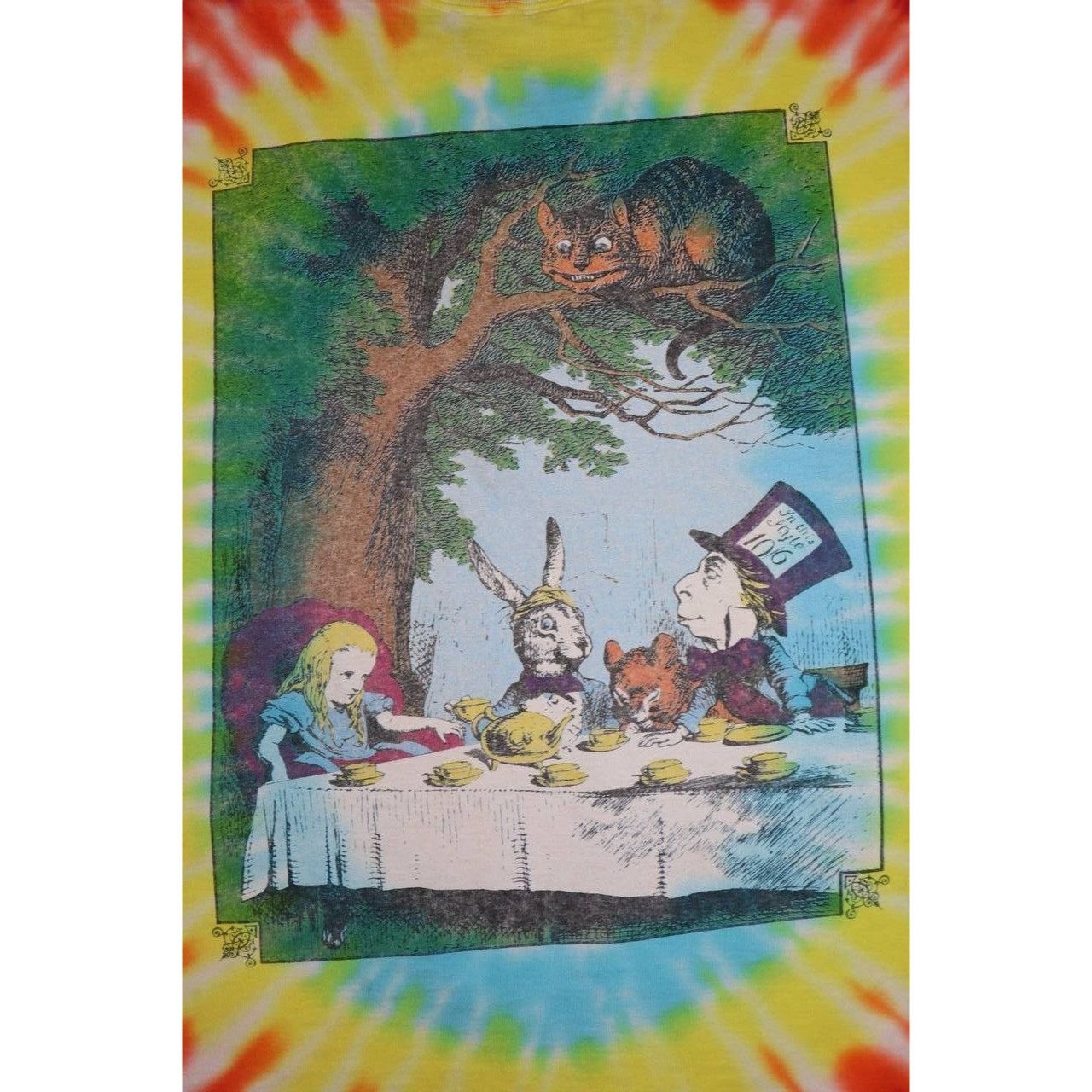 Vintage Vintage 90s Alice In Wonderland Tie Dye 1997 T Shirt Sz L Size US L / EU 52-54 / 3 - 6 Thumbnail