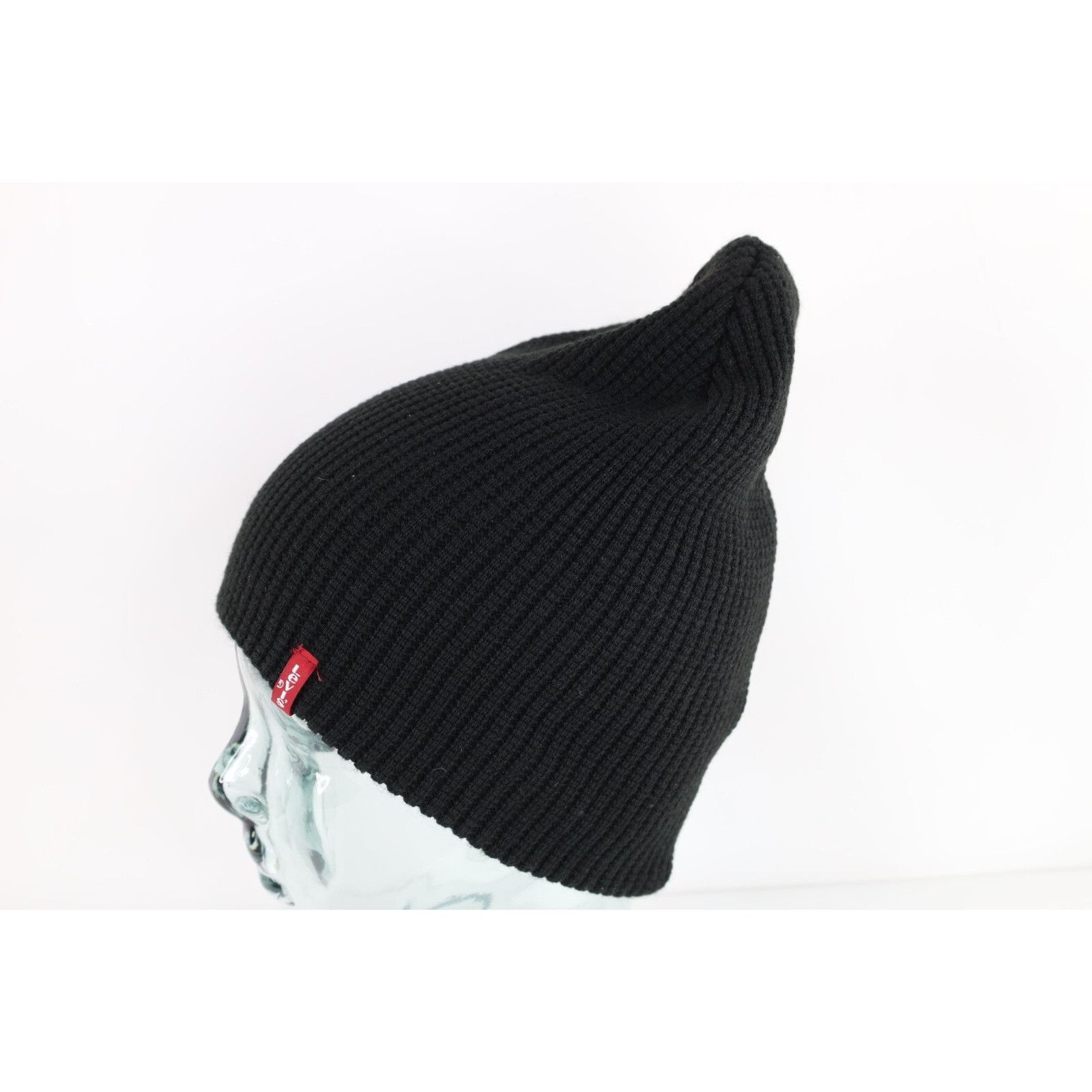 Levi's Vintage Clothing Vintage Y2K Levis Thermal Waffle Knit Winter Beanie Size ONE SIZE - 3 Thumbnail