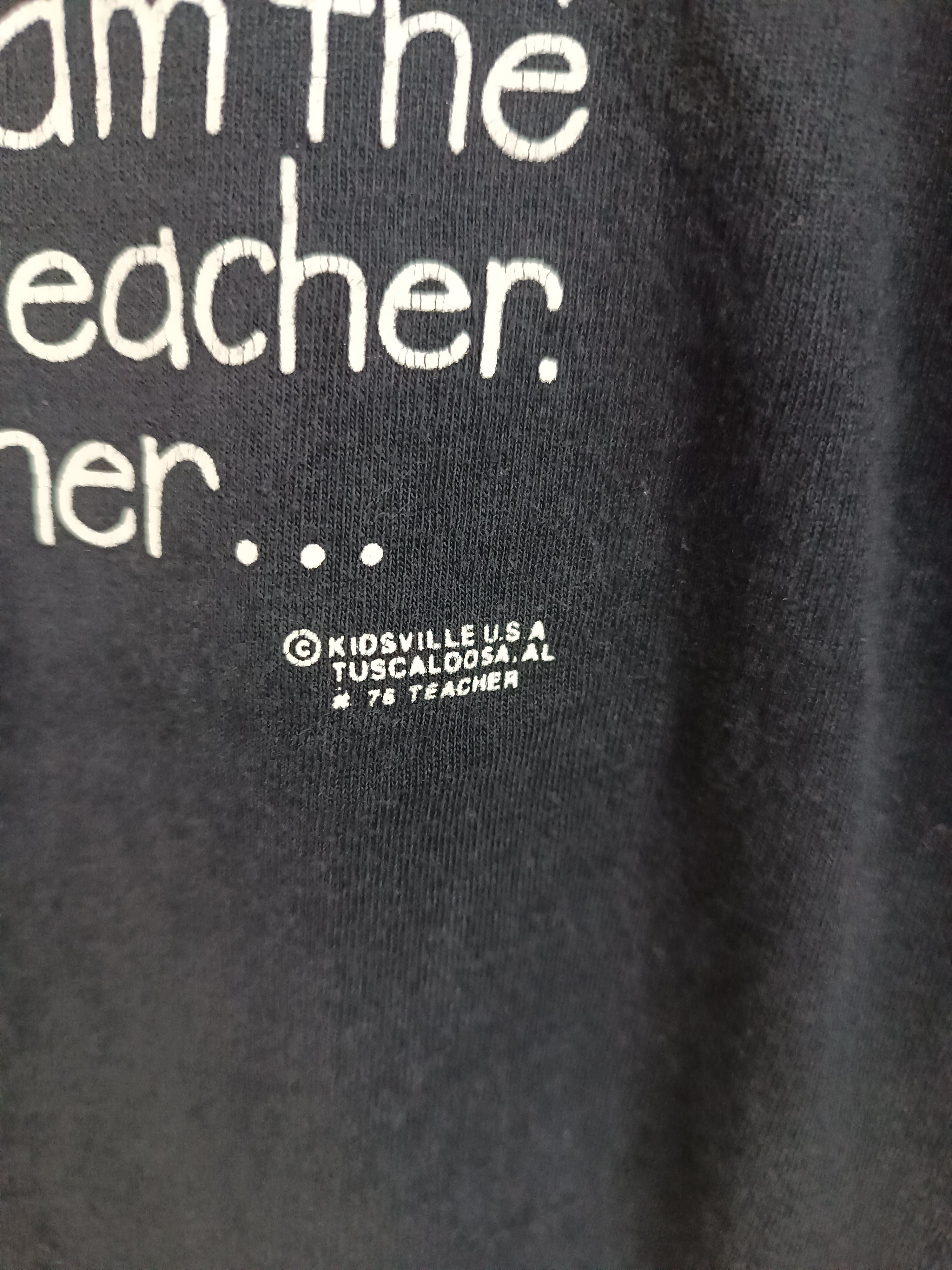 Vintage VINTAGE 90'S APPLE I AM A TEACHER QUOTE FUNNY VERY RARE TEE Size US S / EU 44-46 / 1 - 9 Thumbnail