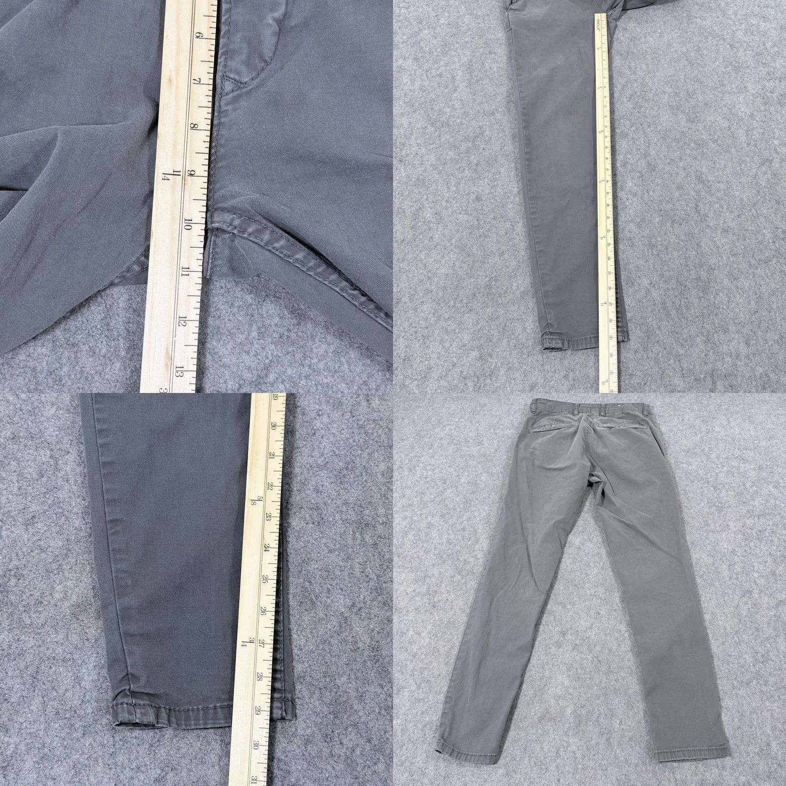 Zara Zara Slim Casual Stretch Chino Pant Men's Sz US 30 Gray Chino Slim Stretch Casual Pant Mens 30 Gray Size US 30 / EU 46 - 10 Thumbnail