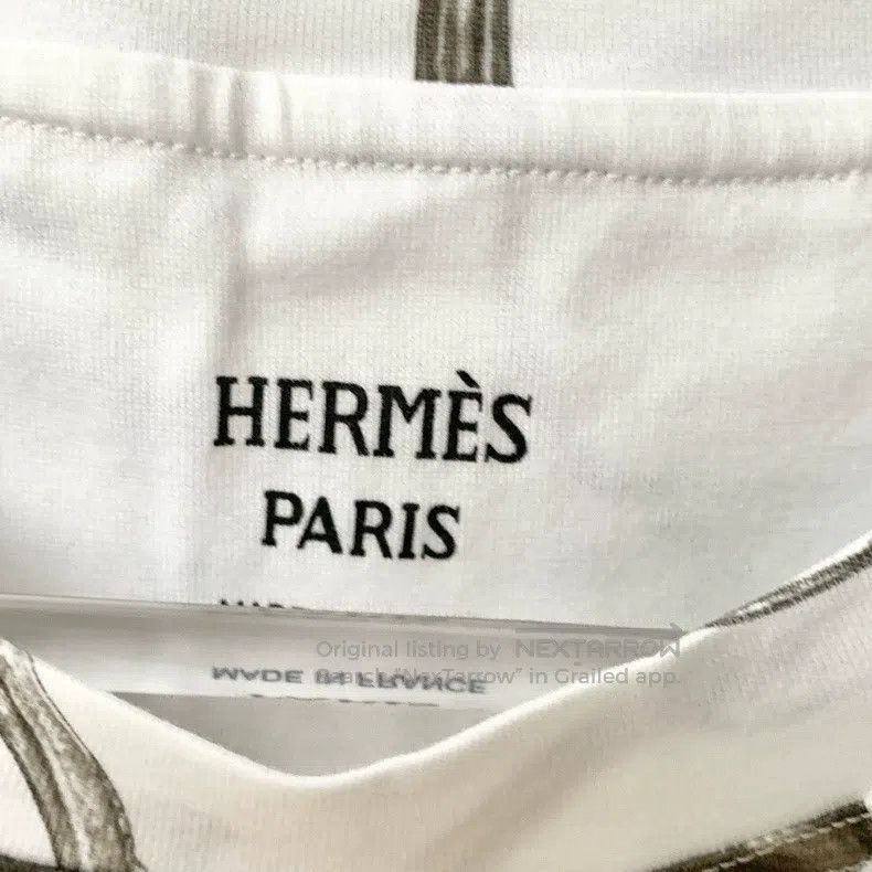 Hermes Hermes White T-shirt Size XS / US 0-2 / IT 36-38 - 2 Thumbnail