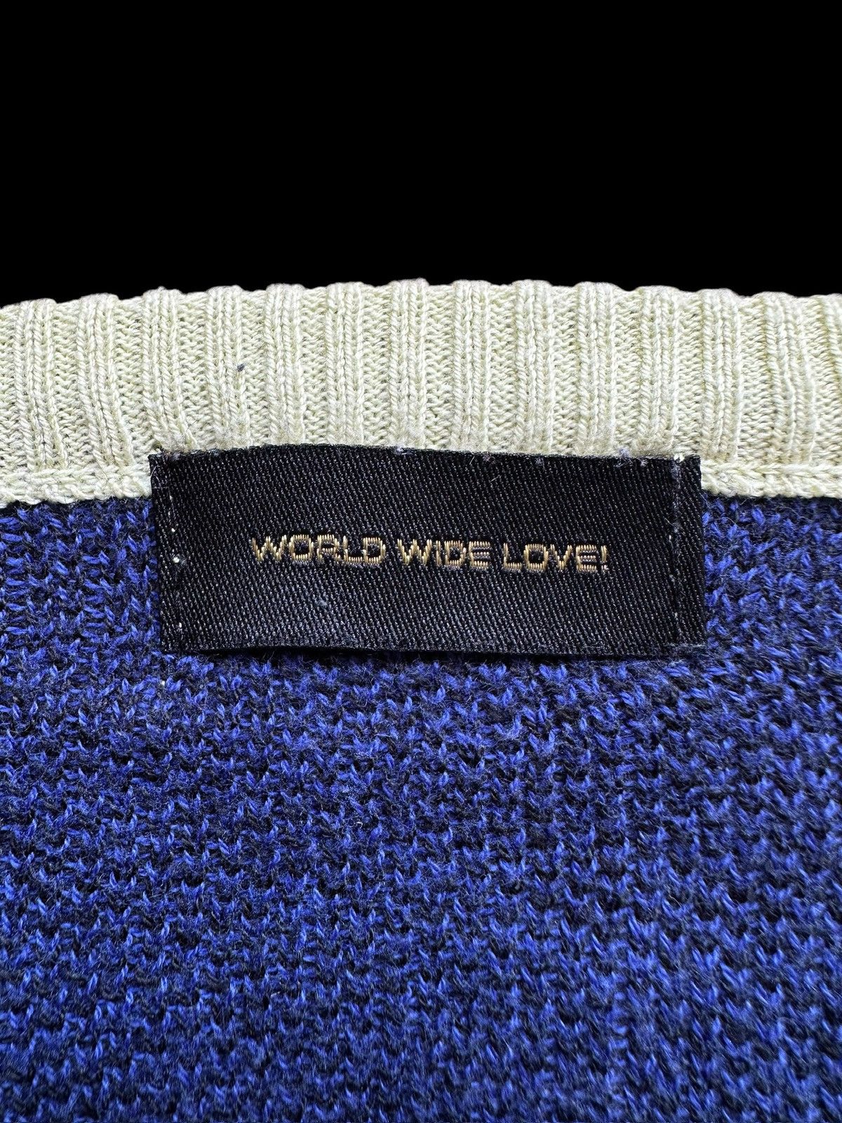 Hysteric Glamour 00's World Wide Love scary smiley knitted sweater Size US L / EU 52-54 / 3 - 6 Thumbnail