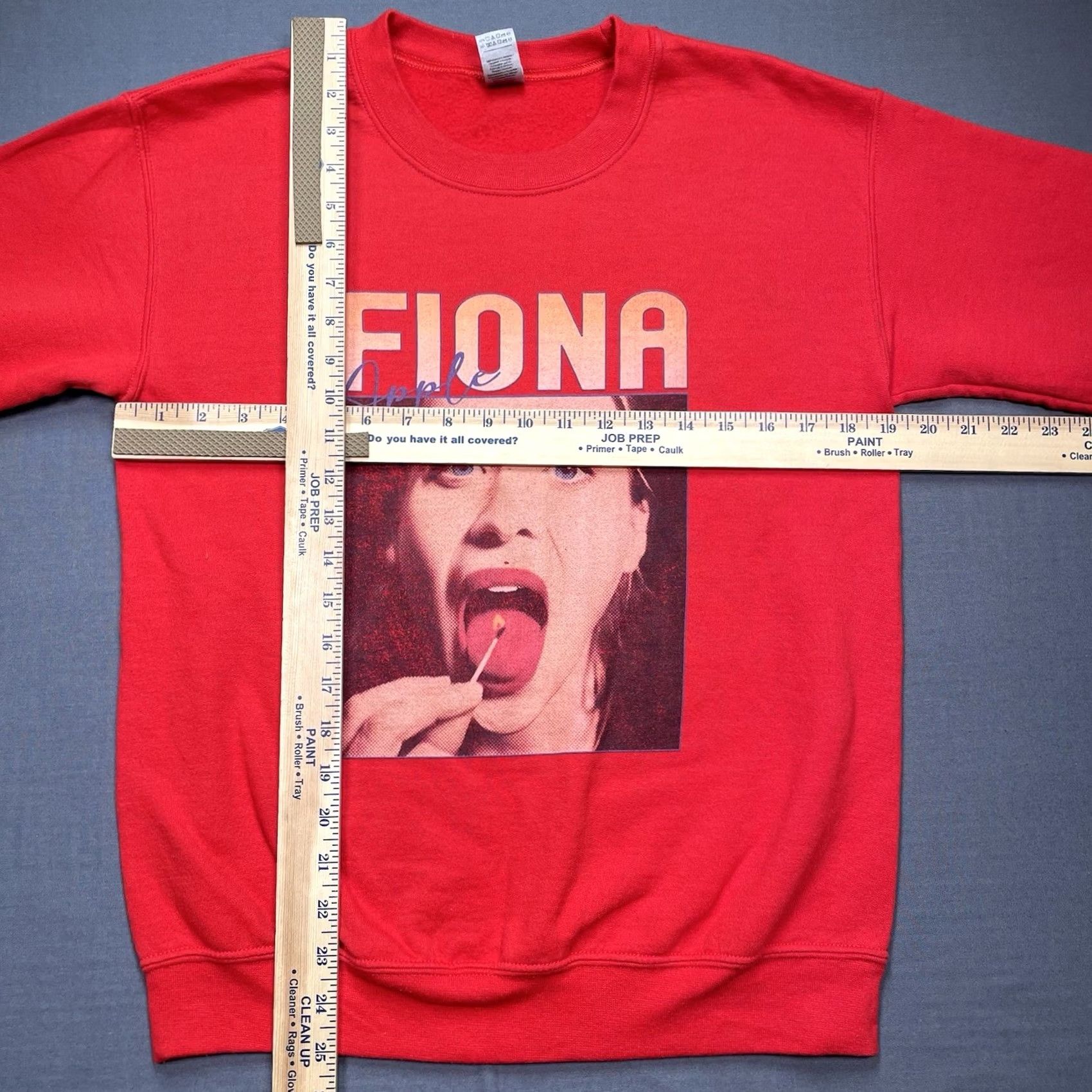 Apple Fiona Pullover Sweatshirt Men S Red 90s Rock Modern Pullover Sweater Mens Red 90s Fiona Apple Size US S / EU 44-46 / 1 - 4 Thumbnail
