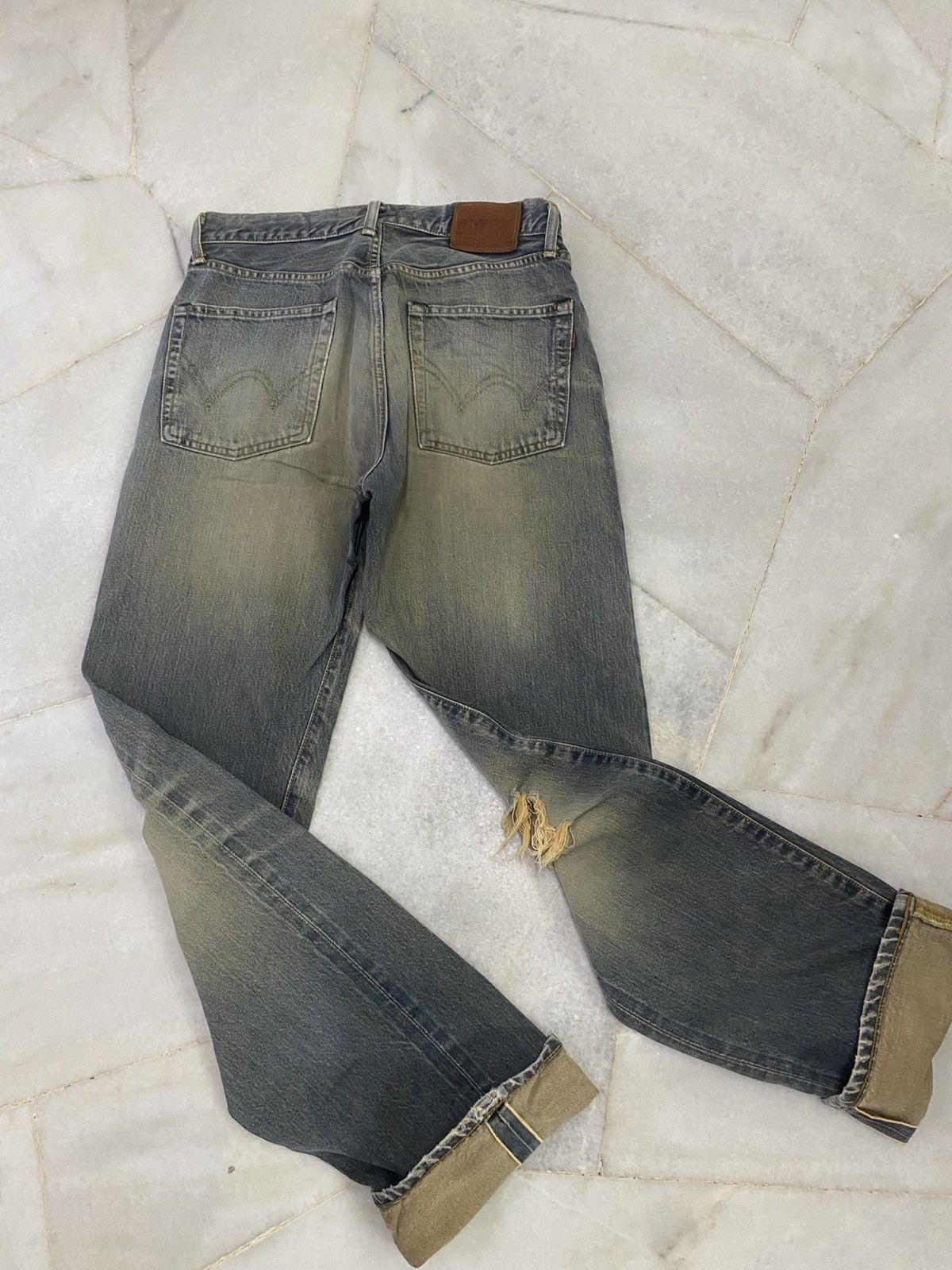 Edwin Size 29x32 Vintage Edwin 505x Distressed Denim Jeans Size US 29 - 14 Thumbnail