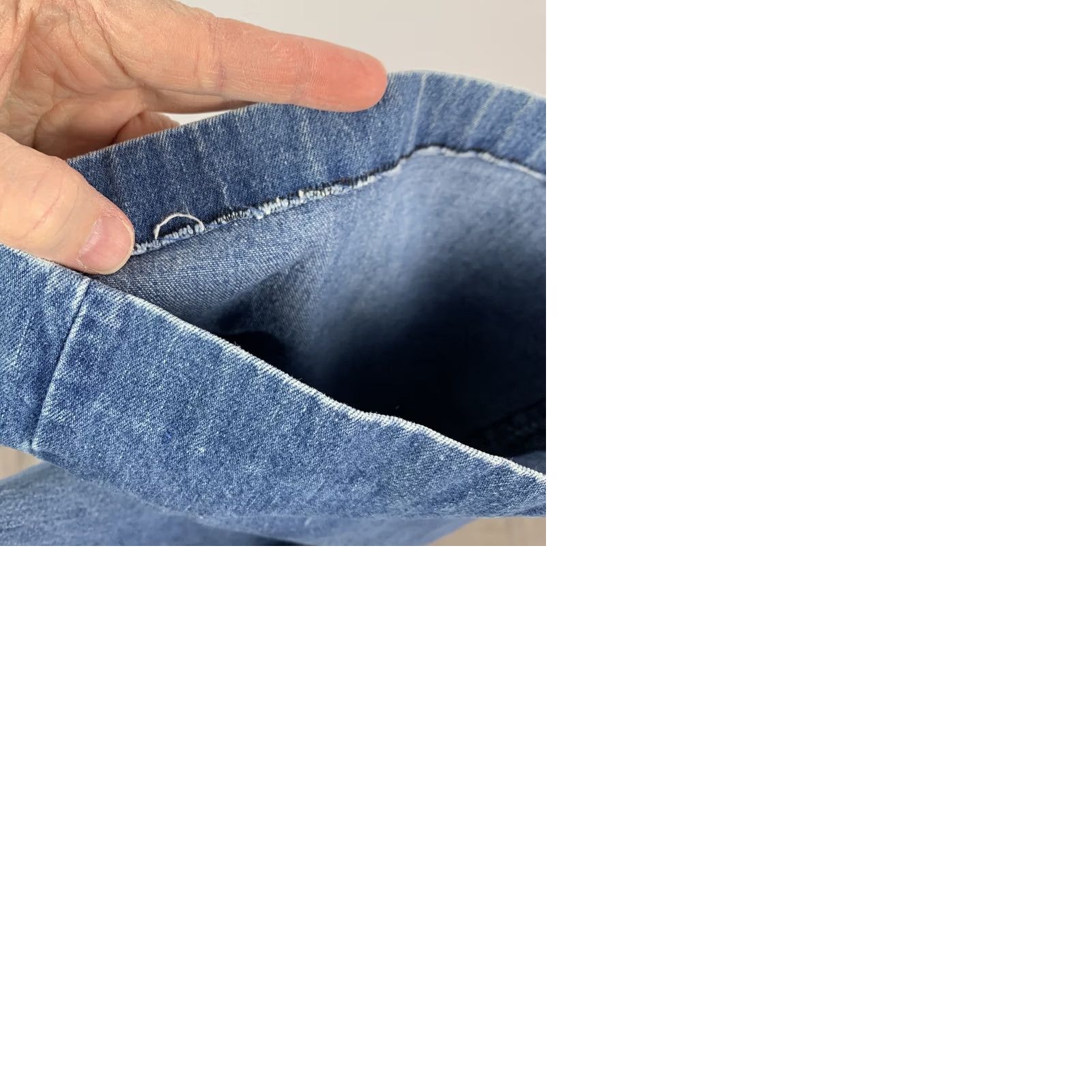 Vintage VINTAGE H.I.S Jeans Women Wide-Leg Denim Zipper Pockets 25in waist Distressed 70s Retro Blue Women Mens Girls Size 26" / US 2 / IT 38 - 9 Thumbnail