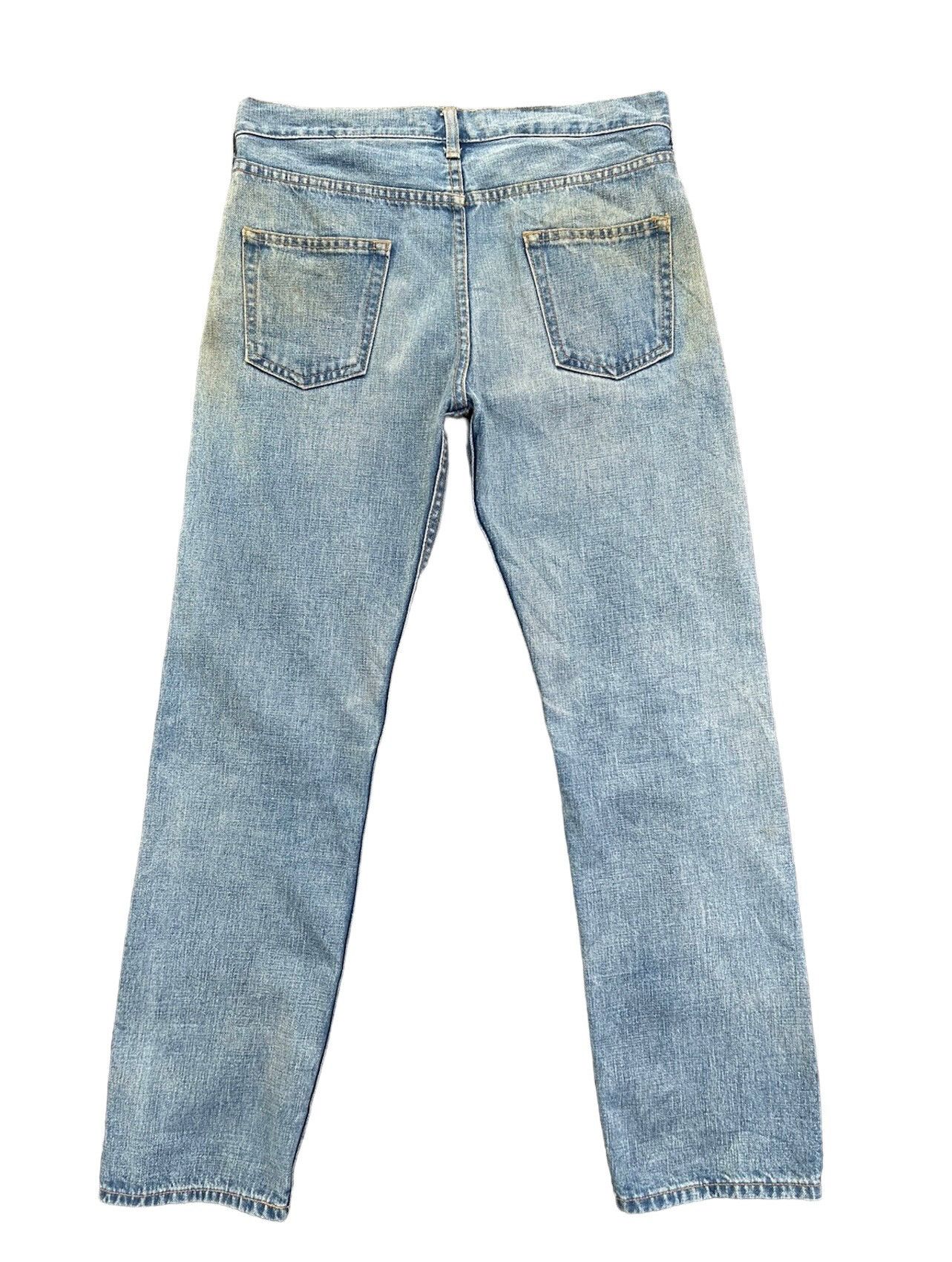Comme des Garcons Vintage 2004 Junya Watanabe CDG Selvedge Denim Mudded Jeans Size US 31 - 2 Thumbnail
