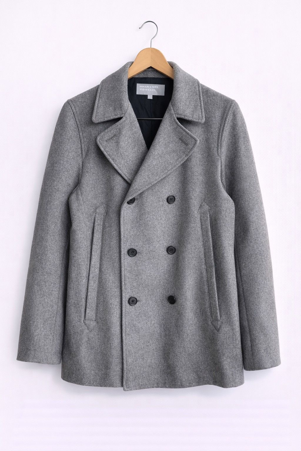 Margaret Howell Margaret Howell Grey Wool Pea Coat Japanese Minimalist Size US L / EU 52-54 / 3 - 1 Thumbnail