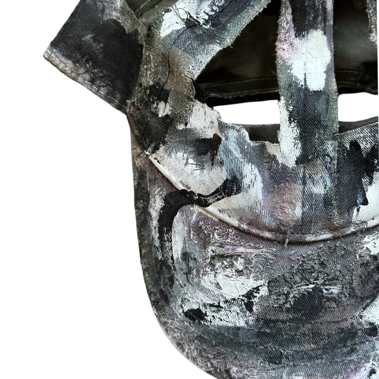 Other ASTROBOI* 'MM6' Brown Deconstructed Cut Out Camouflage Hat Size ONE SIZE - 1 Thumbnail