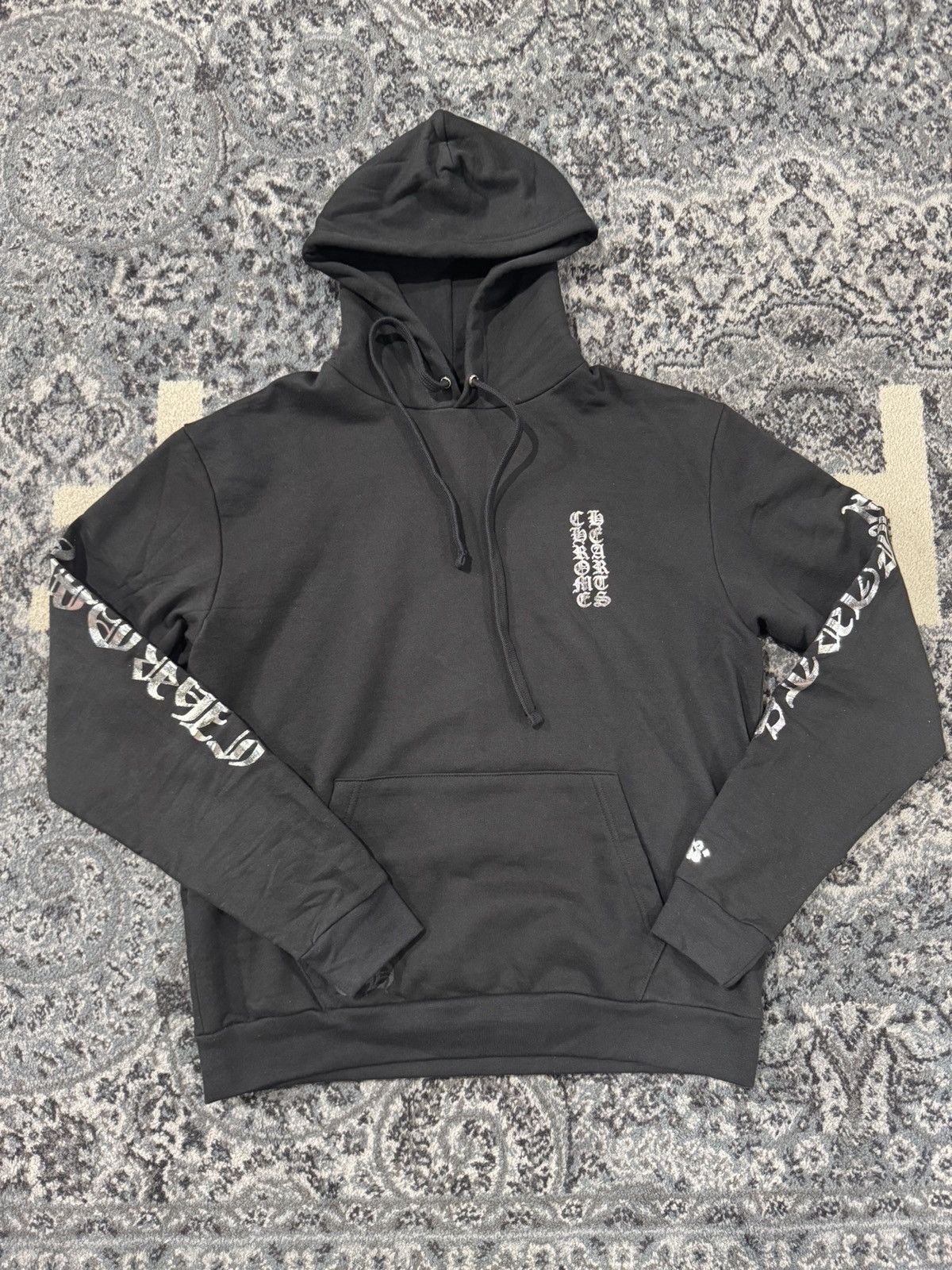 Chrome Hearts Chrome Hearts Chrome Vertical Logo Hoodie Black Size US S / EU 44-46 / 1 - 1 Thumbnail