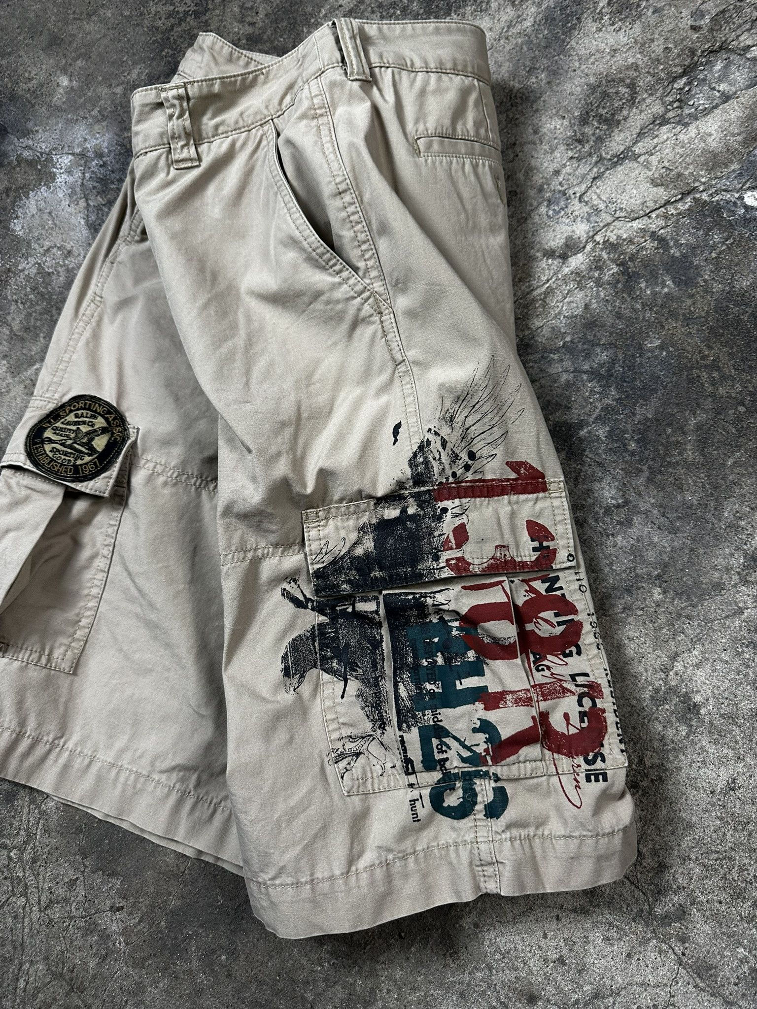 Polo Ralph Lauren Vintage Y2k Polo Ralph Lauren Cargo Shorts Size US 30 / EU 46 - 4 Thumbnail