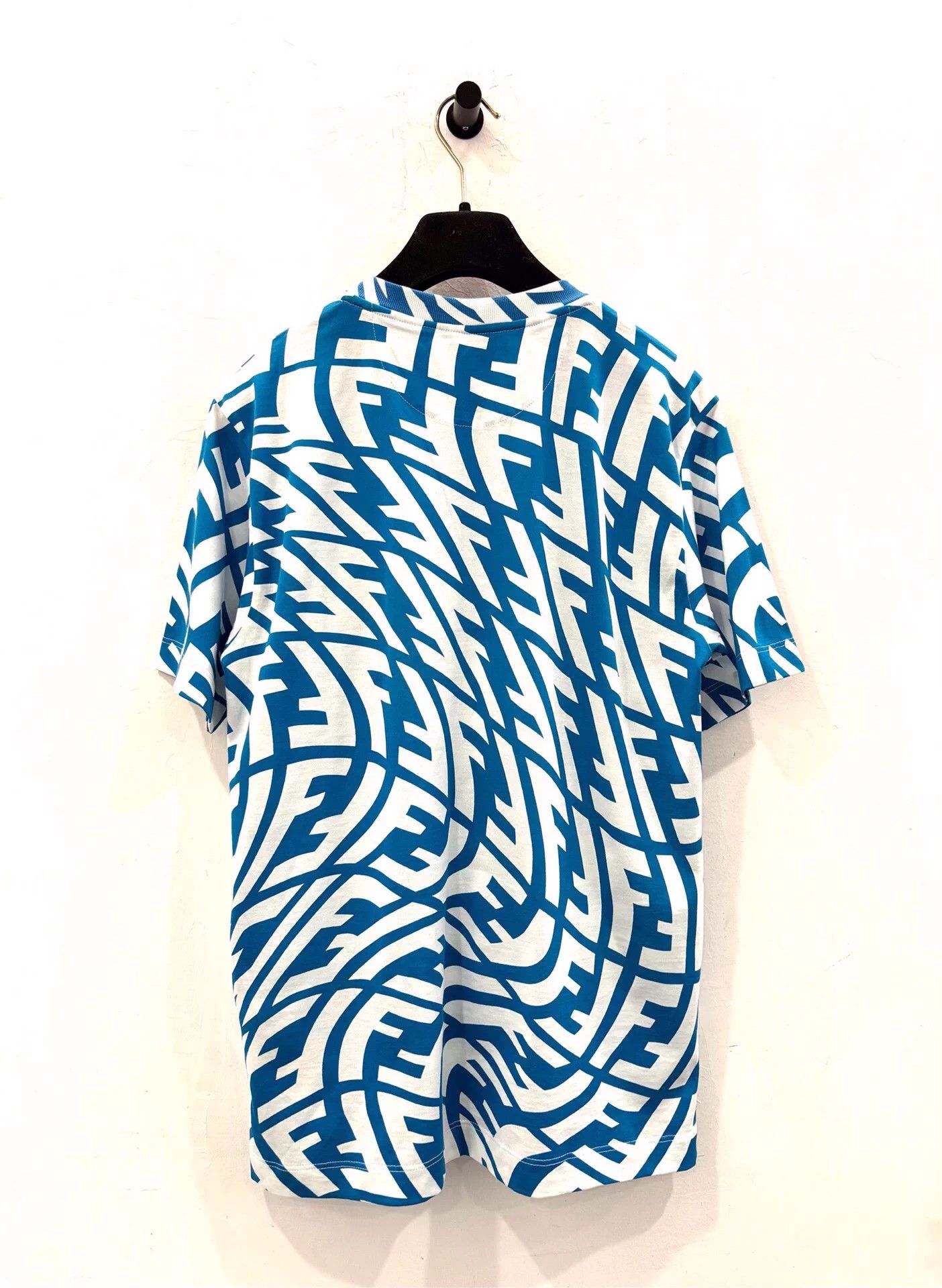 Fendi Fendi twisted FF blue/white short sleeve tee women's M Size M / US 6-8 / IT 42-44 - 3 Thumbnail