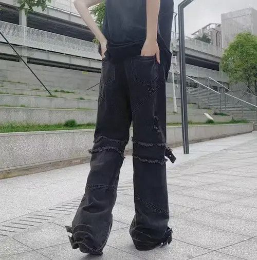 Japanese Brand × Jean Cargo Opium Denim Jeans Size US 32 / EU 48 - 4 Thumbnail