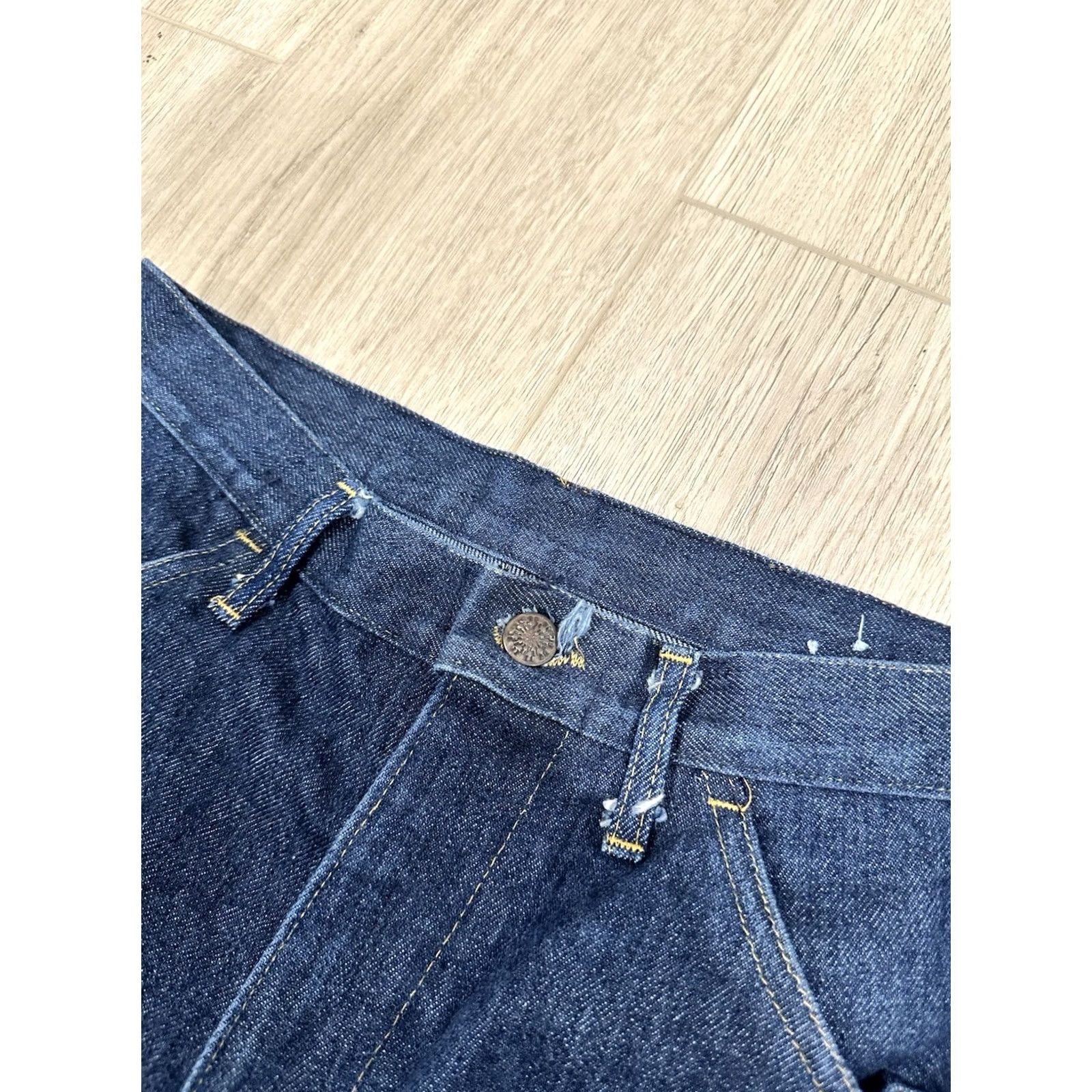 Vintage VINTAGE Jeans Men Bootcut 30x30 USA 80s 90s Denim Blue Cotton Blend Zipper Logo Pocket" Size US 30 / EU 46 - 5 Thumbnail