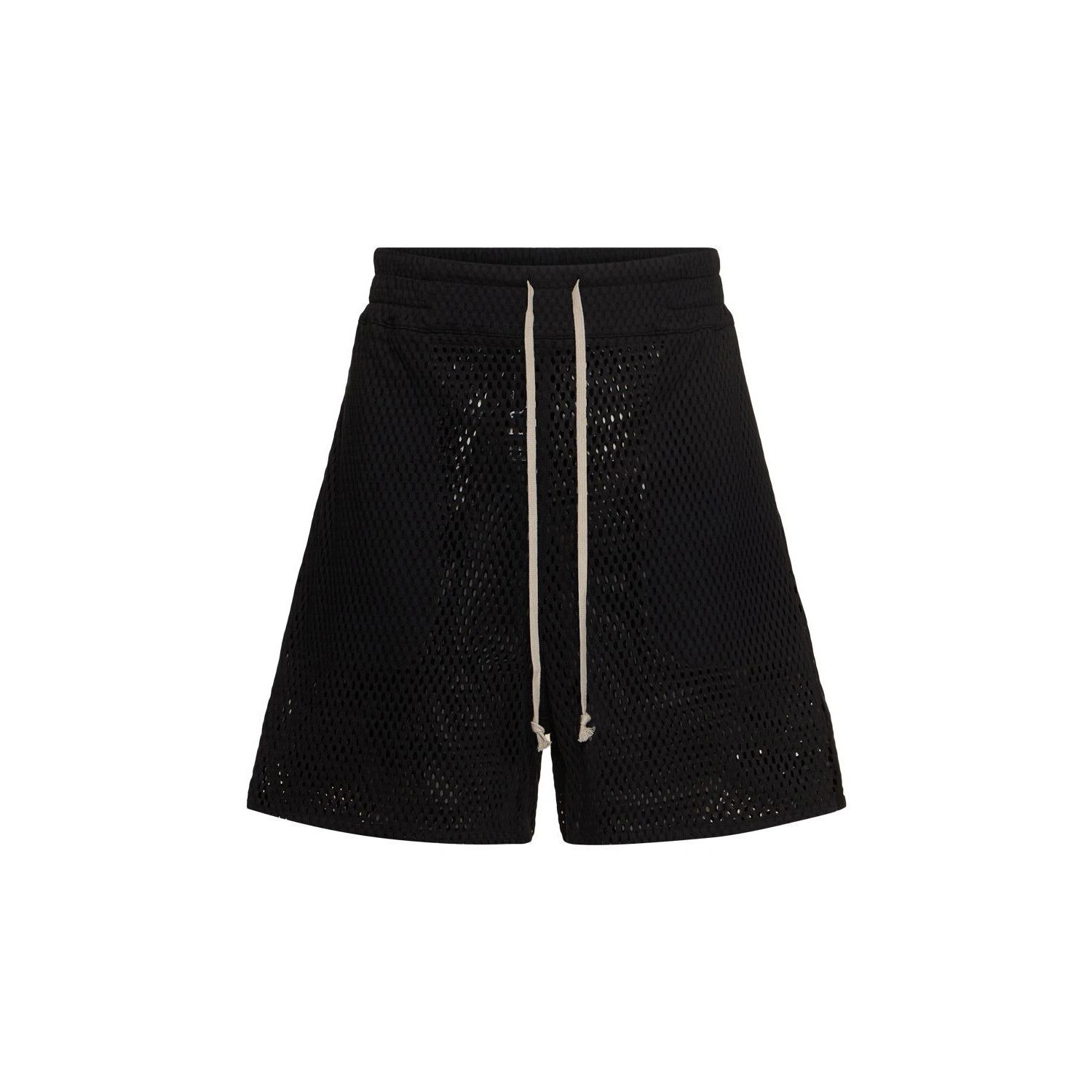 RICK OWENS $580 Black Mesh Sweat Shorts New & Authentic (Men