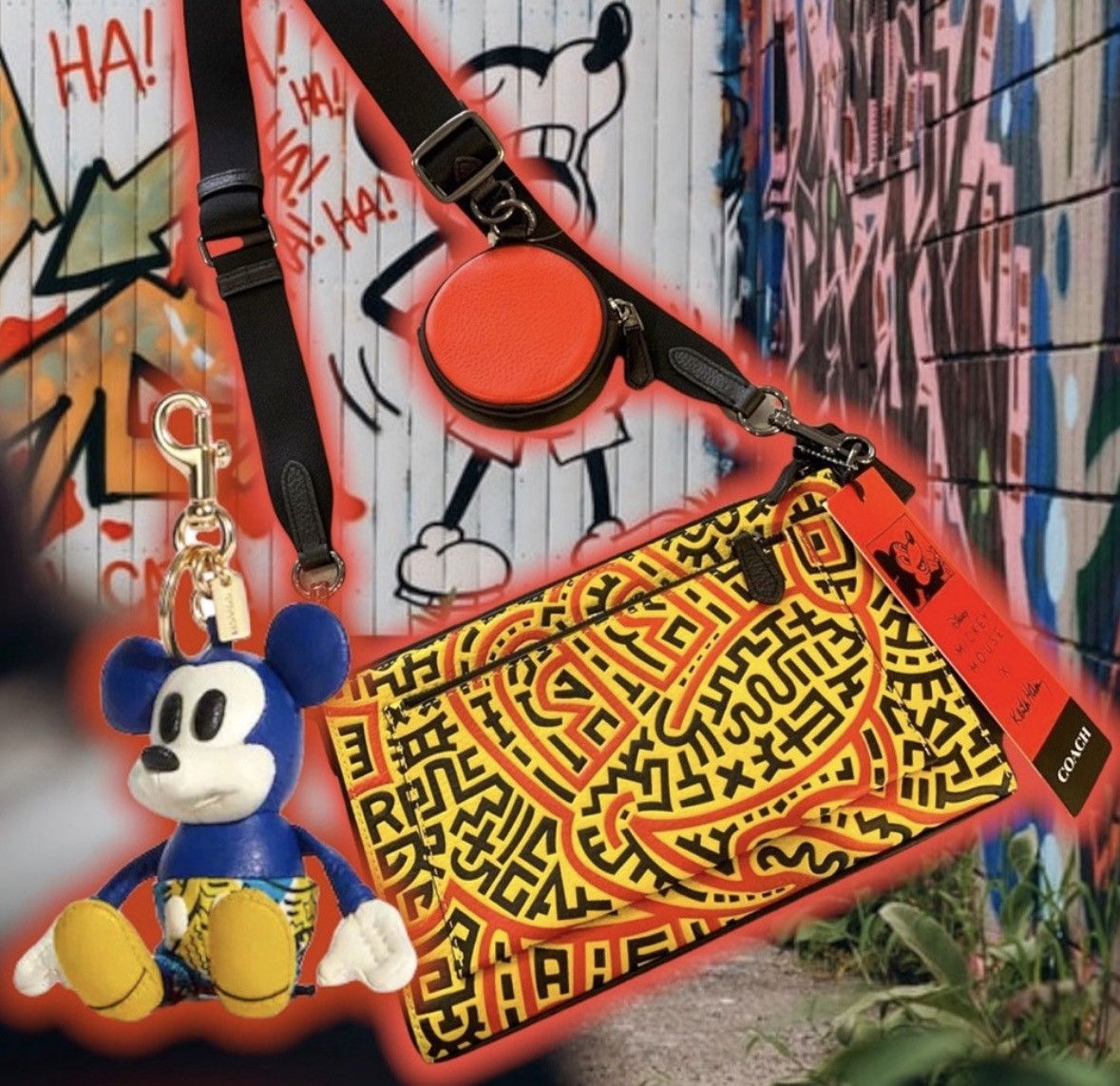 Coach × Keith Haring DiSNeY MiCKeY MoUSe 🐭 Keith Haring 🎨 coach🧣👝🎩🧥 Size US M / EU 48-50 / 2 - 2 Thumbnail