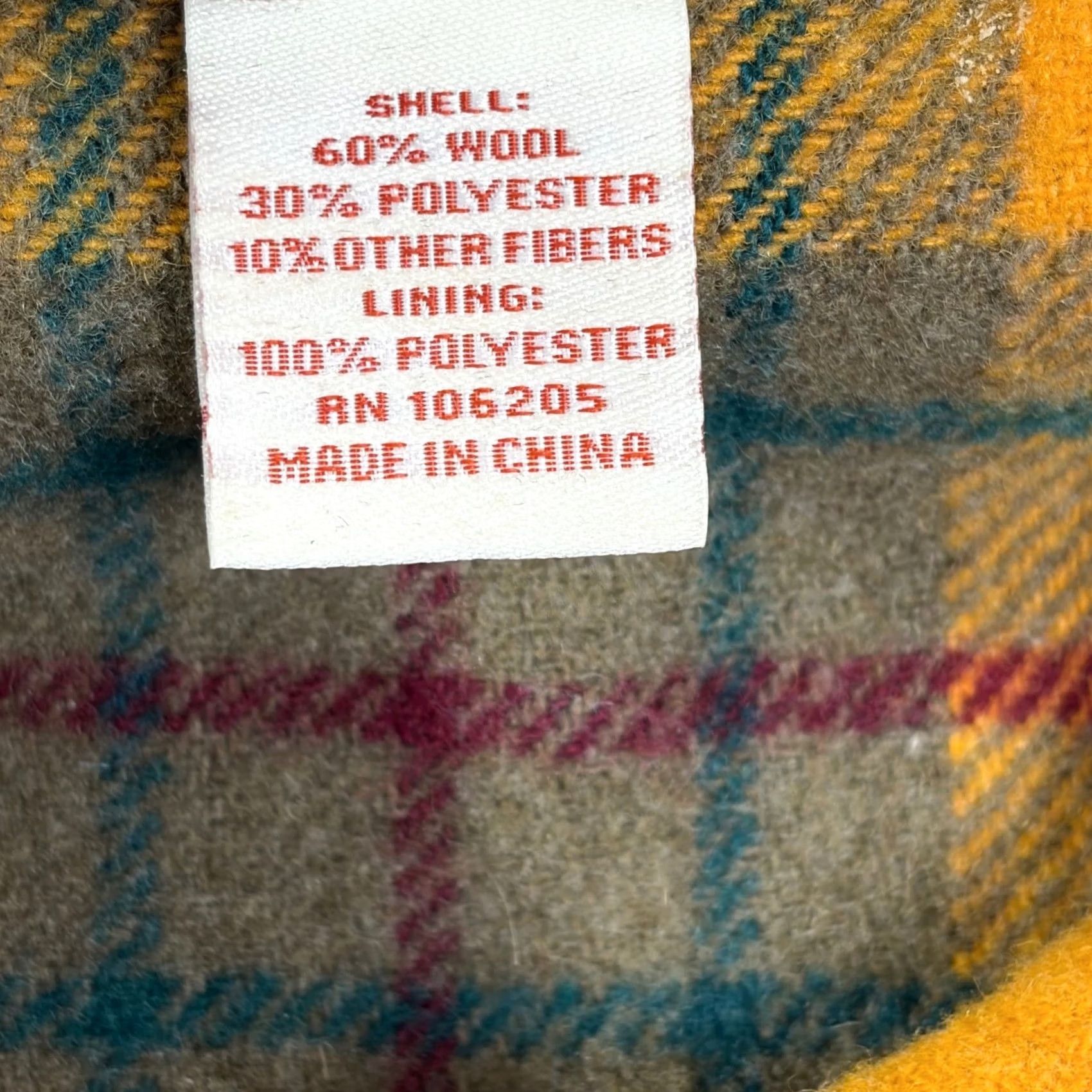 Vintage Sundance Womens Jacket Shacket Plaid Wool Blend Lace Back Button Front 10 Yellow Child? Size L / US 10 / IT 46 - 2 Thumbnail