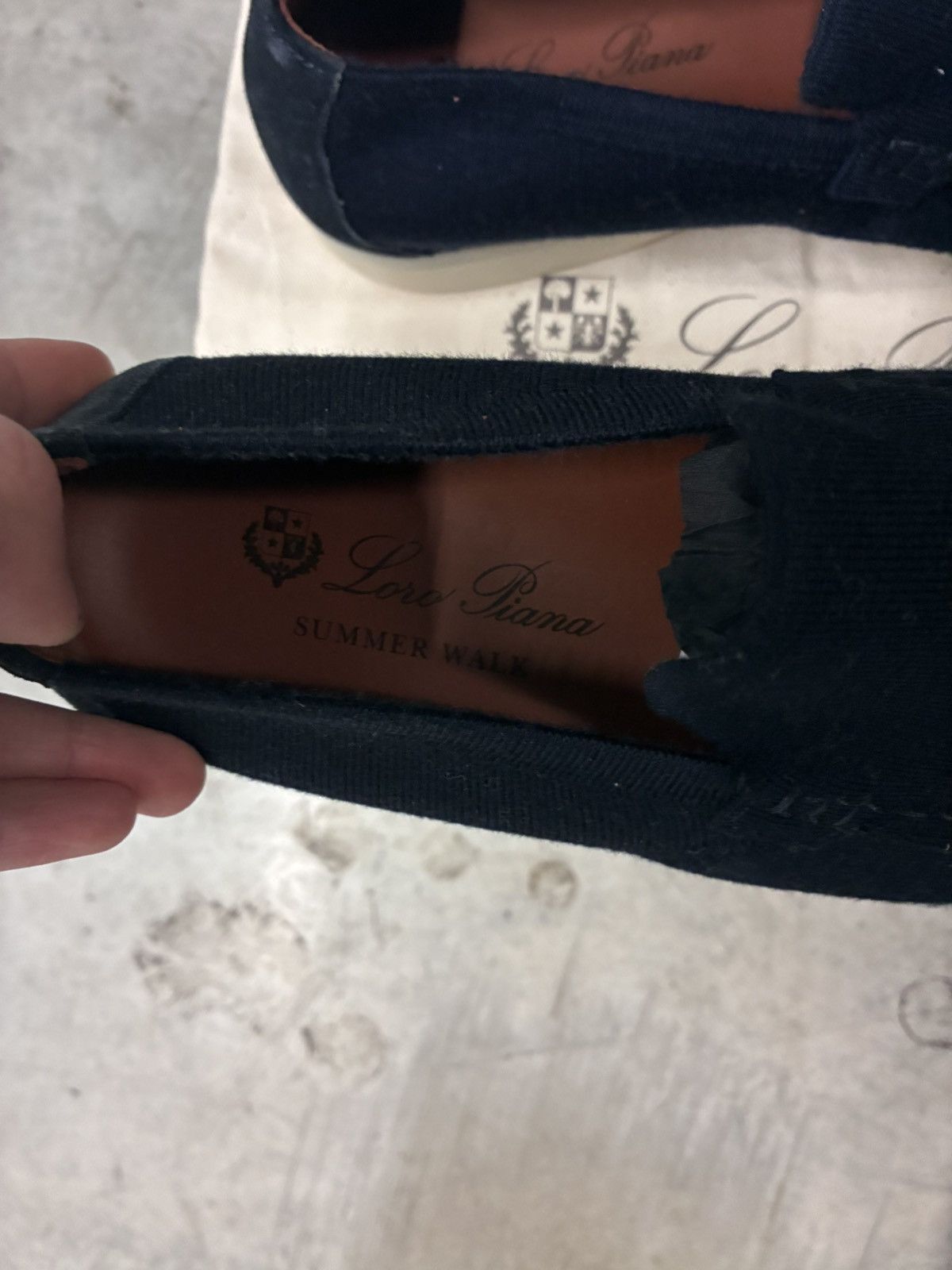Loro Piana Loro piana navy knit summer walk uk 6 eu 40 Size US 7 / EU 40 - 2 Thumbnail