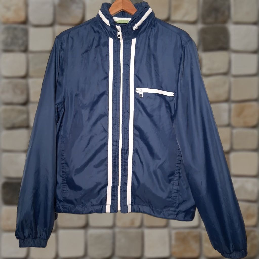 Gap VINTAGE Gap Windbreaker Jacket Men S Blue Short Full Zip Roll Away Hood Windbreaker Classic 90s Outdoor Pockets Casual Travel Size US S / EU 44-46 / 1 - 1 Thumbnail