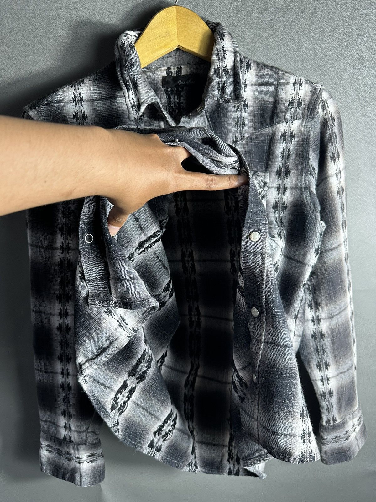 20471120 90s WESTERN GOTHIC SHIRT JUNYA WATANABE CDG STYLE Size US M / EU 48-50 / 2 - 8 Thumbnail