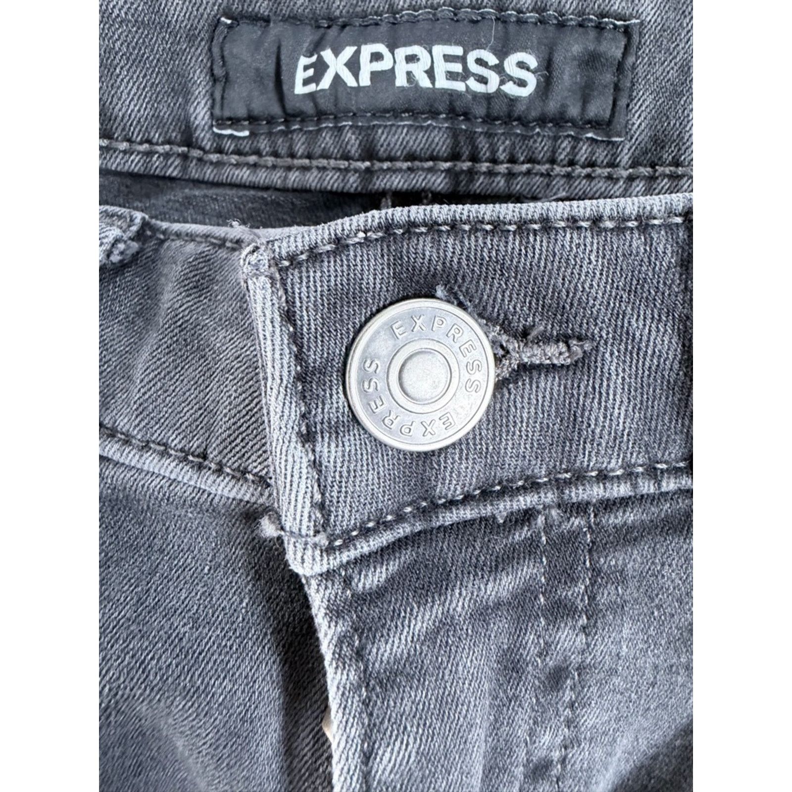 Express Express Men's Gray Slim Fit Hyper Stretch Jeans size 30 Size US 30 / EU 46 - 3 Thumbnail