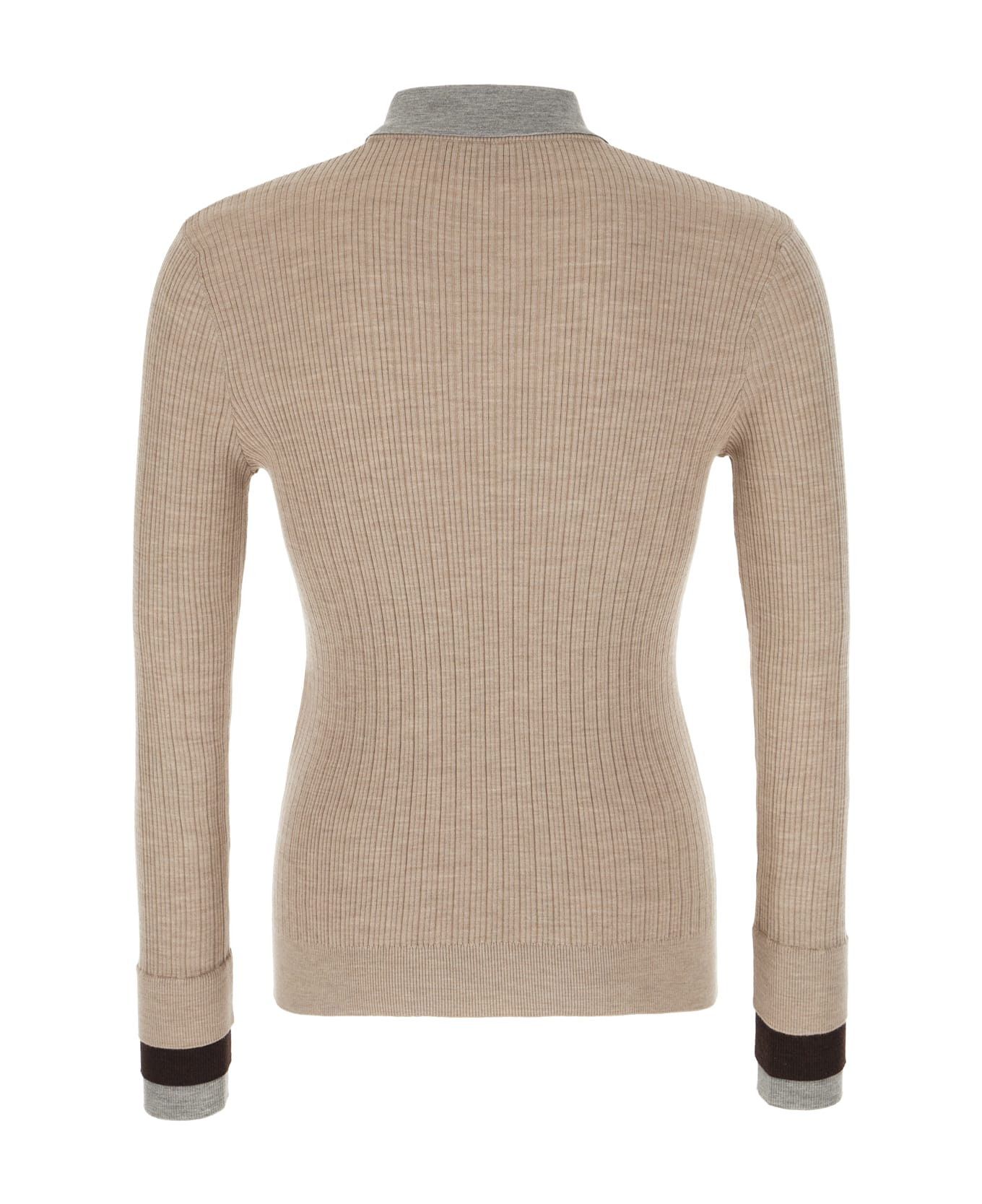 Fendi o1s1wg110226 Jumper in Beige Size US M / EU 48-50 / 2 - 2 Thumbnail