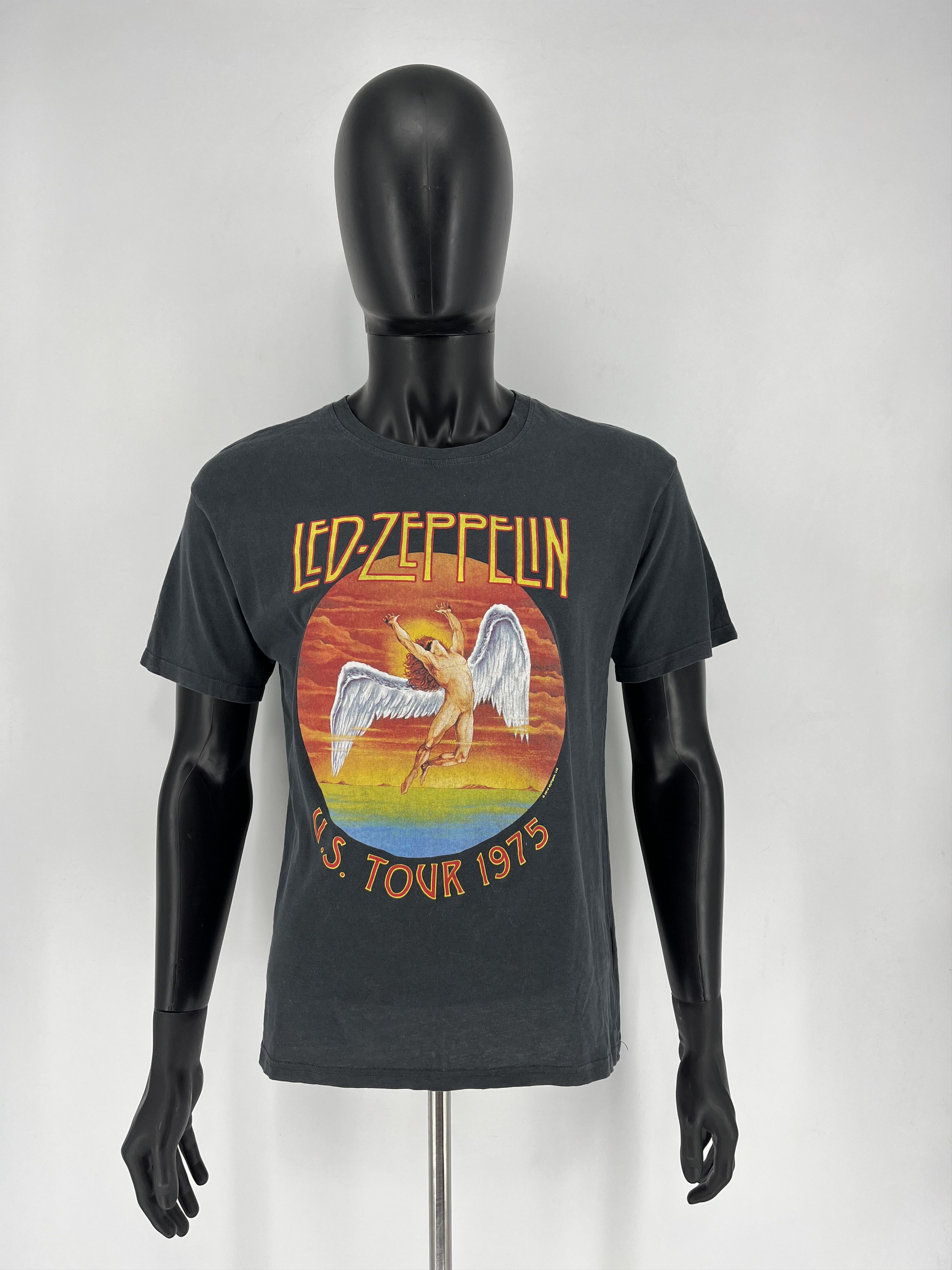 Band Tees × Vintage Vintage Y2K 00s Led Zeppelin U.S. Tour 1975 Band T-Shirt Size US M / EU 48-50 / 2 - 2 Thumbnail