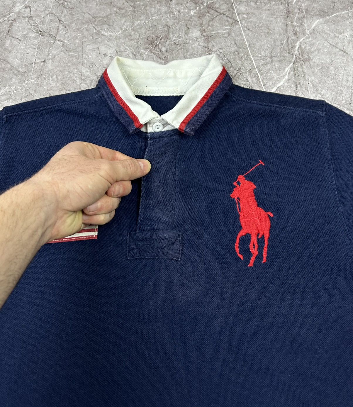 Polo Ralph Lauren Vintage Polo Ralph Lauren USA Polo T-Shirt Size US S / EU 44-46 / 1 - 7 Thumbnail