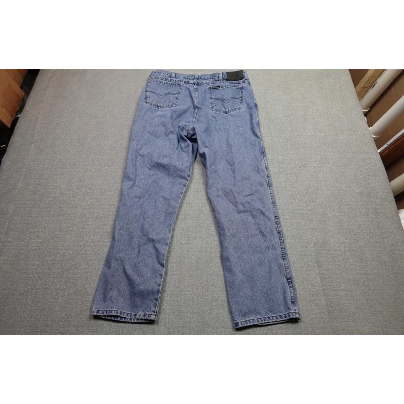 Harley Davidson VINTAGE Harley-Davidson Jeans Mens 40x32 Blue Light Wash Denim Biker Traditional Jeans Mens 40 32 Blue Light Wash Denim Biker Traditional Size US 40 / EU 56 - 4 Thumbnail