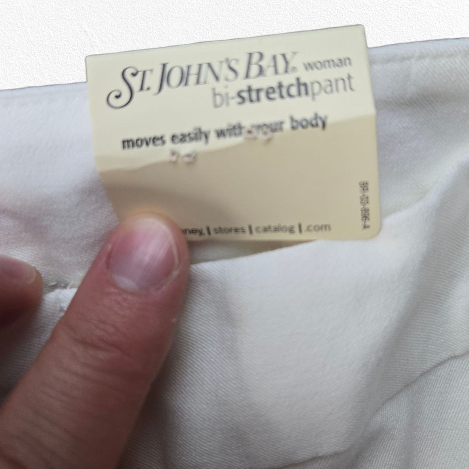 St. Johns Bay Y2K St Johns Bay White Straight Leg Pants Size 18W Size 40" / US 18 - 6 Thumbnail