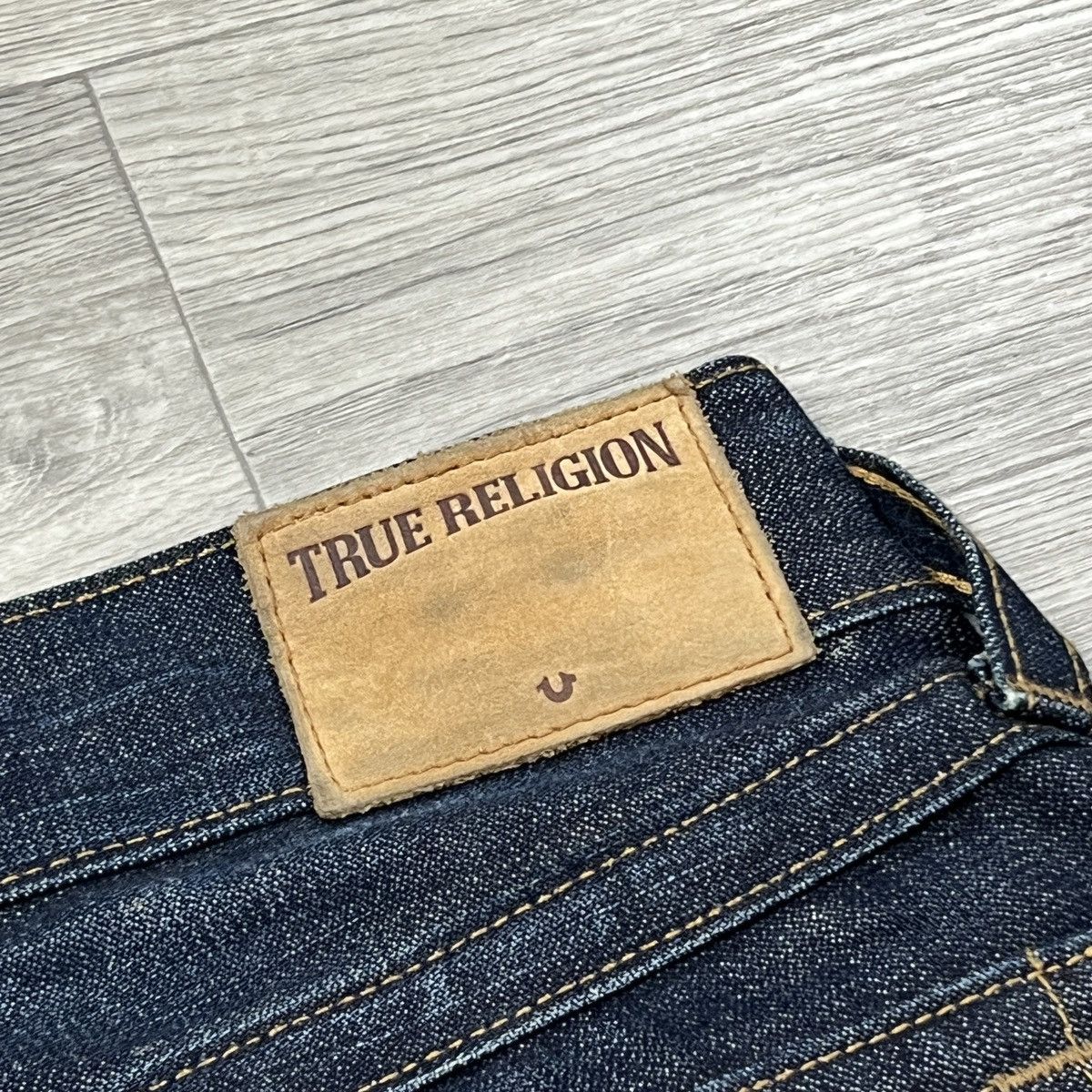 True Religion True Religion Ricky Straight Jeans Men’s Navy Gold Paint Y2K Size US 31 - 12 Thumbnail