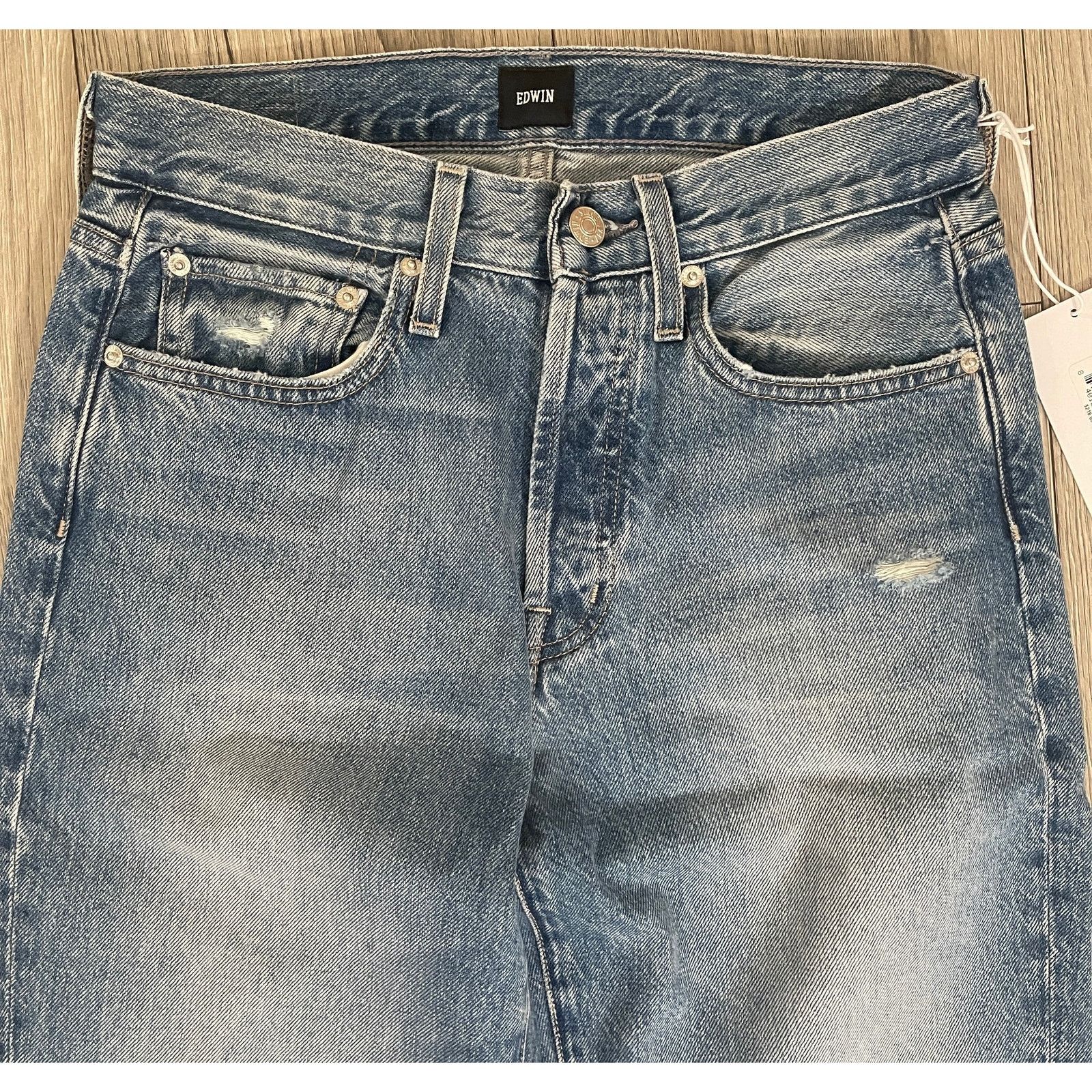Edwin Edwin Kali Ankle Straight Leg Jeans Quest - Size 26 - $218 Size 26" / US 2 / IT 38 - 5 Thumbnail