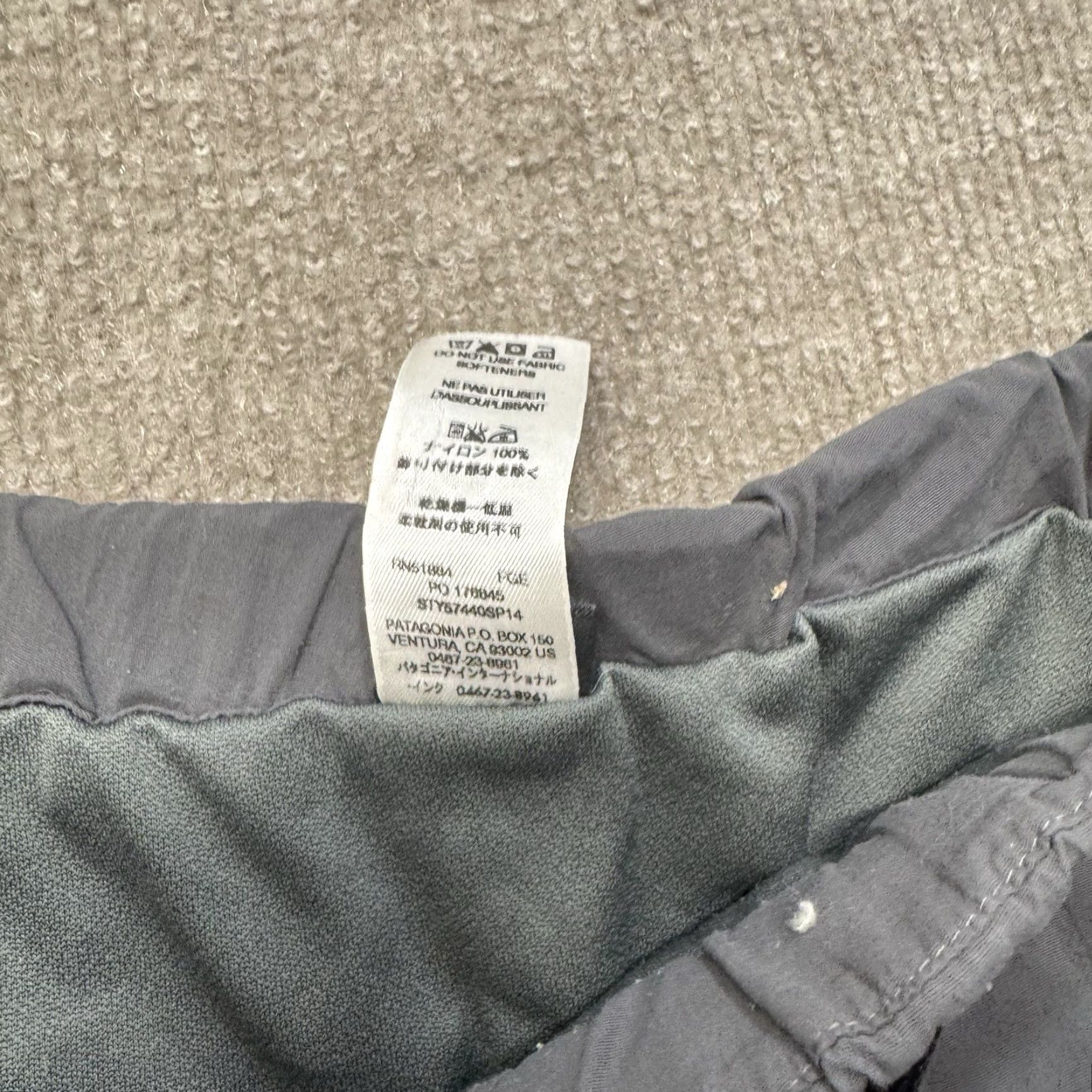 Patagonia Patagonia Cargo Short Mens XL Grey Gi III Pocket Outdoors Casual Travel Size US 31 - 4 Thumbnail
