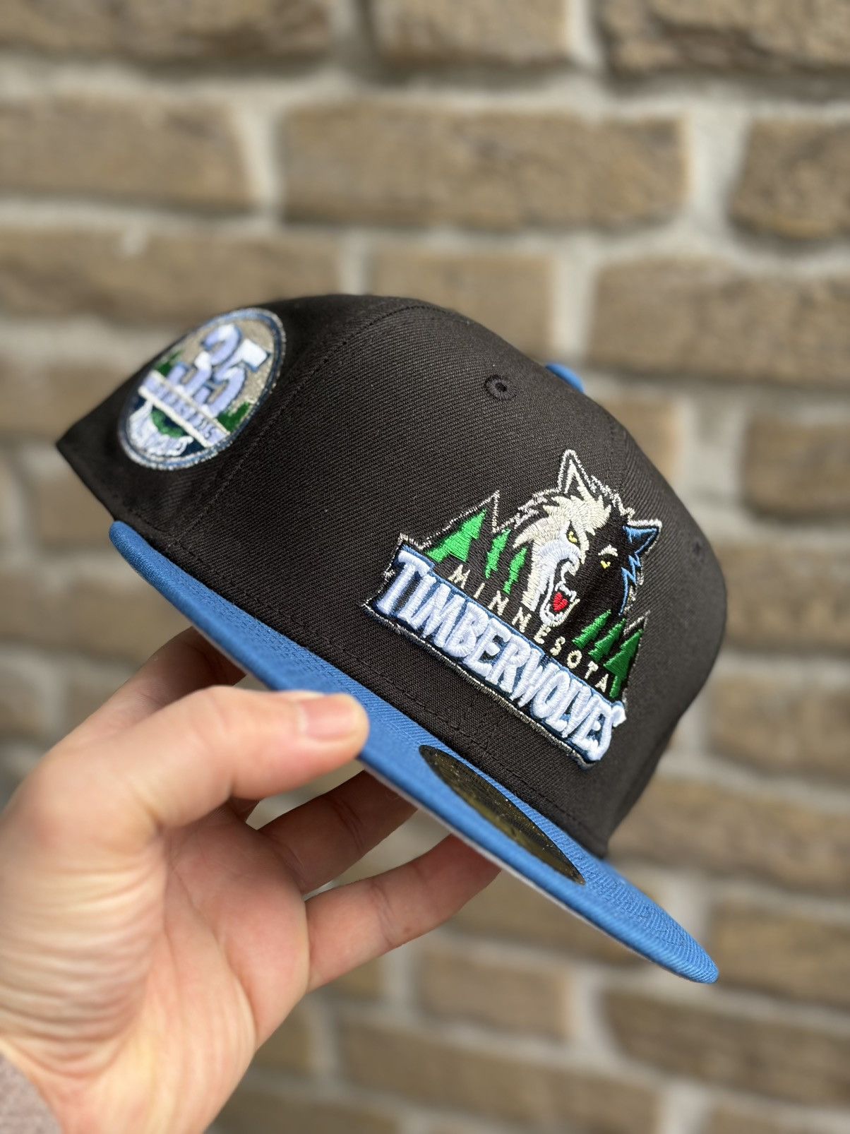 Topperz Two tone Minnesota Timberwolves size 7 1/4 Size ONE SIZE - 1 Thumbnail