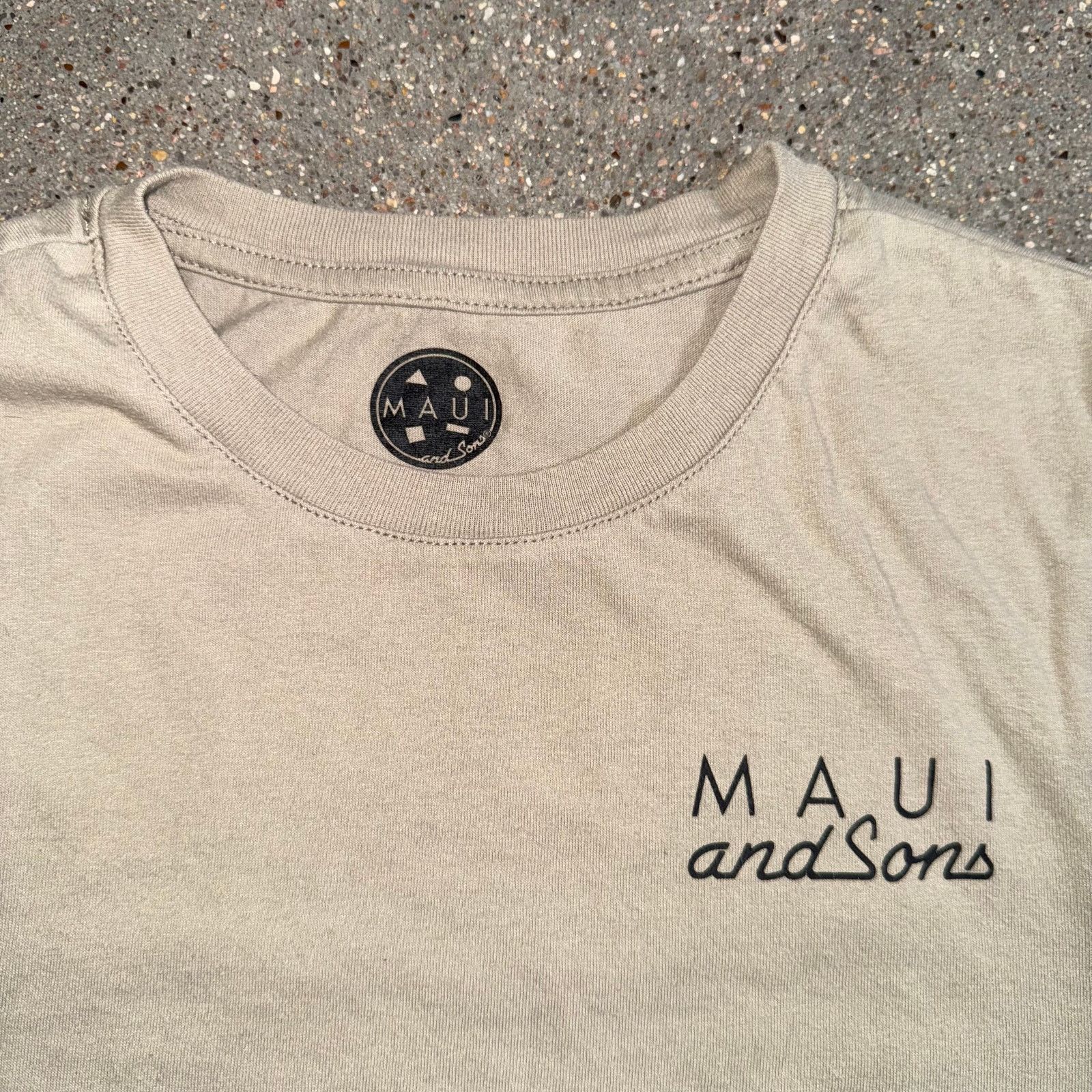 Maui and Sons Maui & Sons T-Shirt S Beige Retro Surf Skate Logo 80s Vibe Size US S / EU 44-46 / 1 - 8 Thumbnail